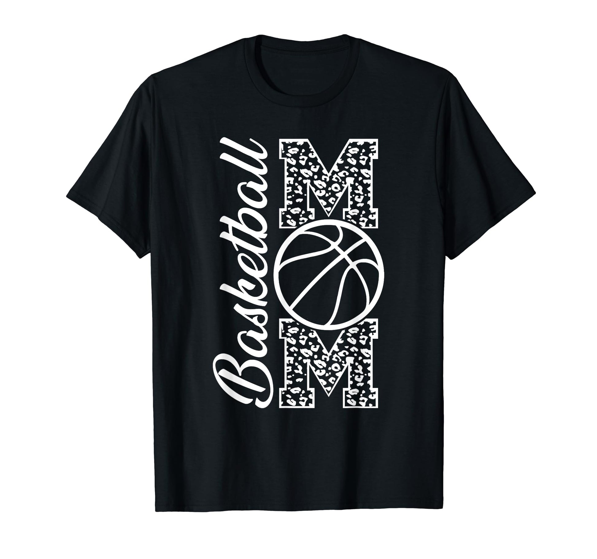 Basketball Mom Leopard Cheetah Proud T-Shirt - Custom Art Print for Adults - T-Shirt, Sweatshirt, Hoodie