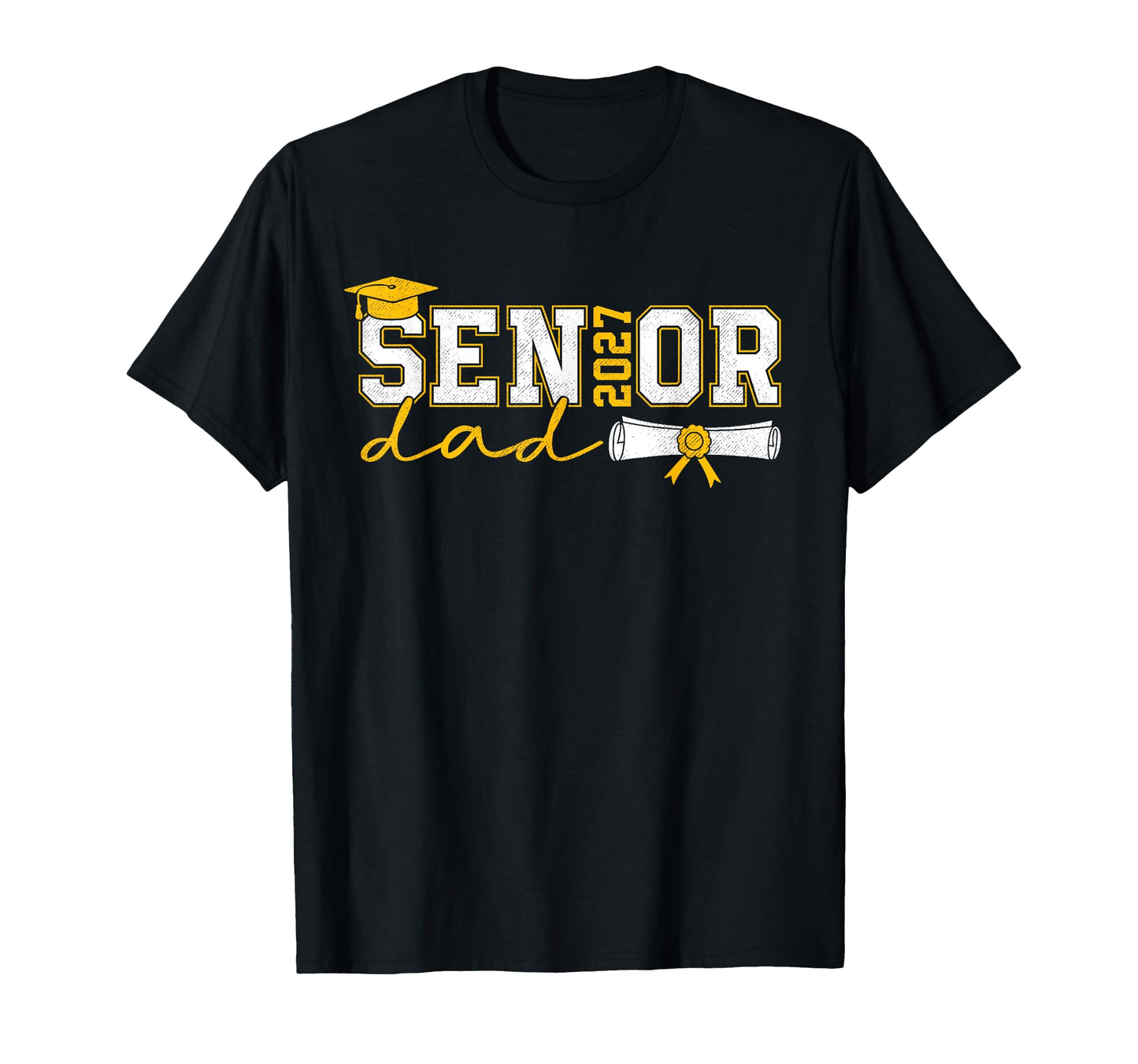 Proud Senior Dad Class 2027 Graduate T-Shirt - Aesthetic Graphic Unisex - T-Shirt, Sweatshirt, Hoodie