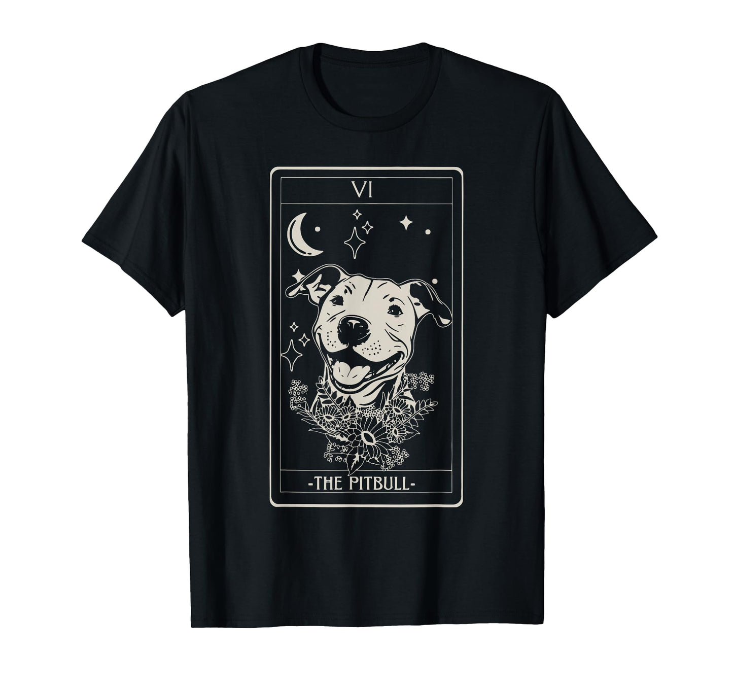 Pitbull Tarot Card Pitbull Lover Pittie T-Shirt - Graphic Print Men Women - T-Shirt, Sweatshirt, Hoodie