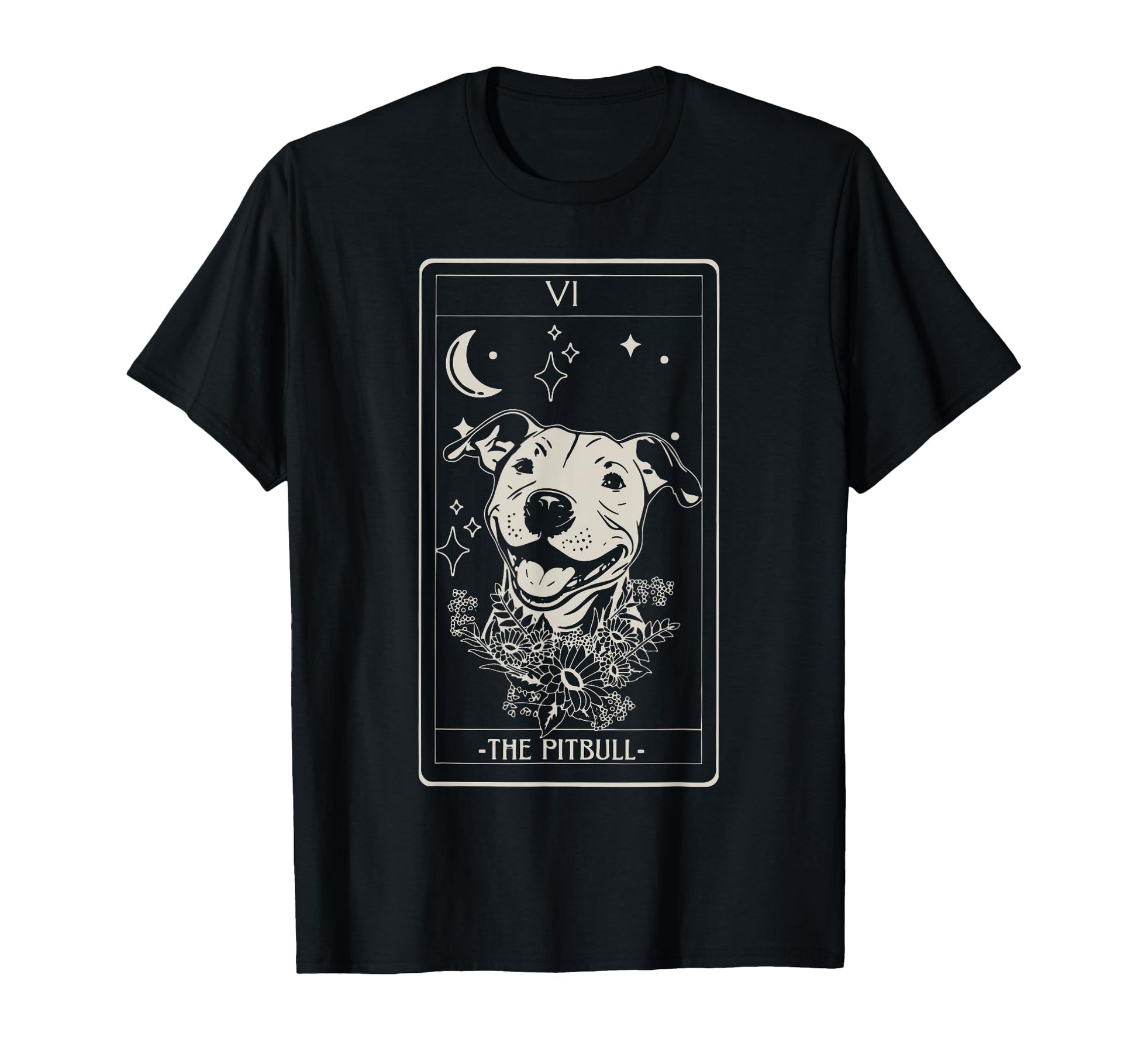 Pitbull Tarot Card Pitbull Lover Pittie T-Shirt - Graphic Print Men Women - T-Shirt, Sweatshirt, Hoodie