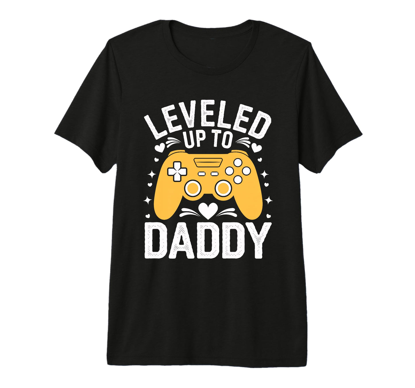 Funny Gamer Dad Leveled Up Tri Blend T-Shirt - Custom Art Print Unisex - T-Shirt, Sweatshirt, Hoodie