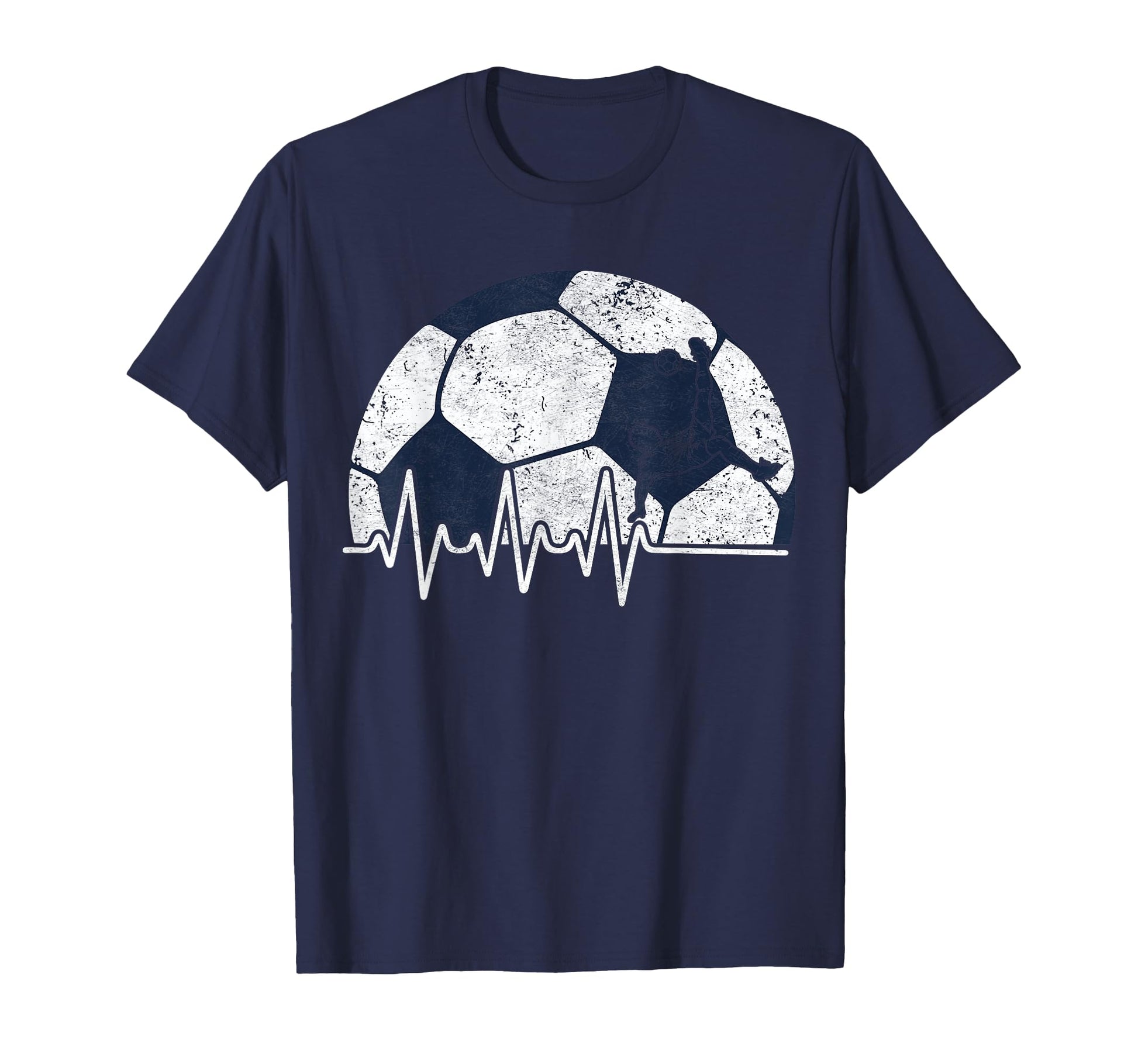 Heartbeat Soccer Lover Soccer Fans T-Shirt - Graphic Print for Adults - T-Shirt, Sweatshirt, Hoodie