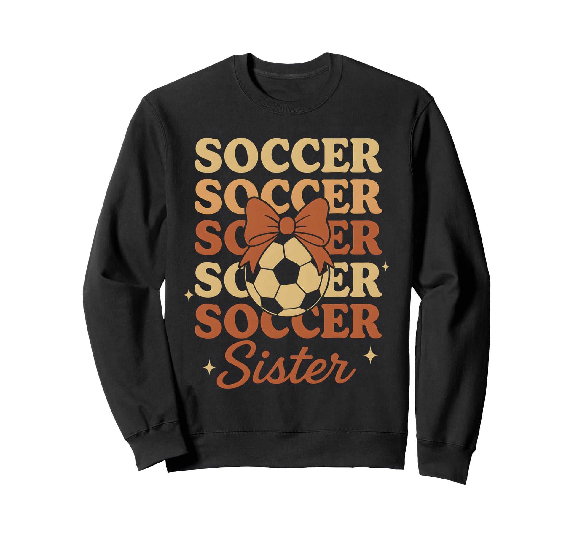 Soccer Coquette Bow Soccer Sister Sweatshirt - Trendy Graphic Men Women - T-Shirt, Sweatshirt, Hoodie