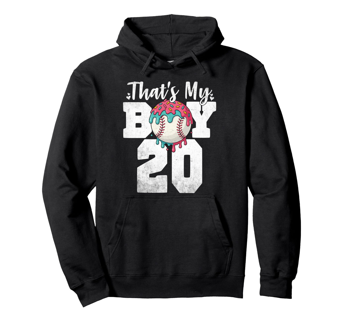 Thats My Baseball 20 Number Mom Dad 20 Hoodie - Fun Novelty Design Unisex - T-Shirt, Sweatshirt, Hoodie