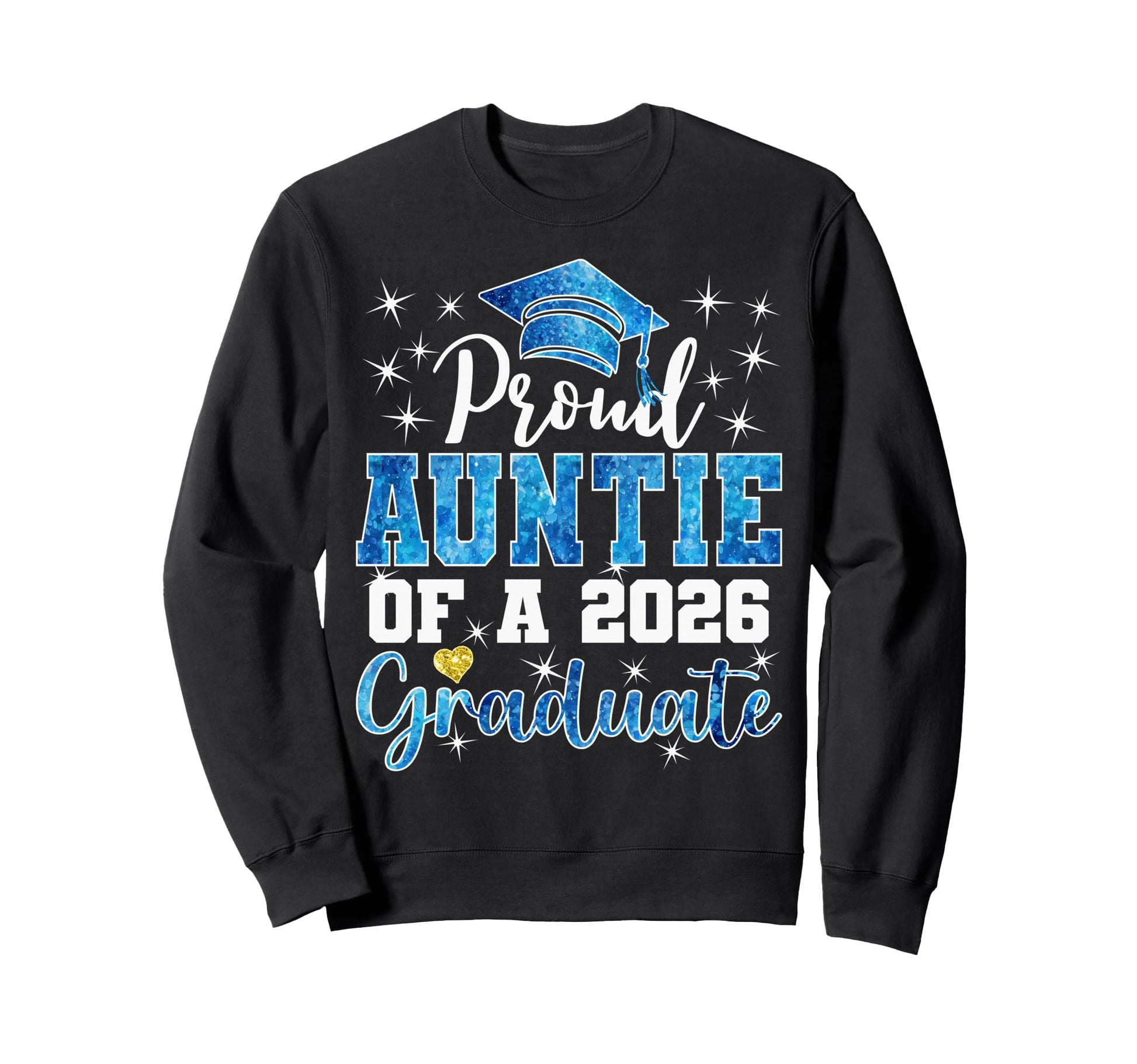 Super Proud Auntie 2026 Graduate Senior Sweatshirt - Unique Graphic Unisex - T-Shirt, Sweatshirt, Hoodie