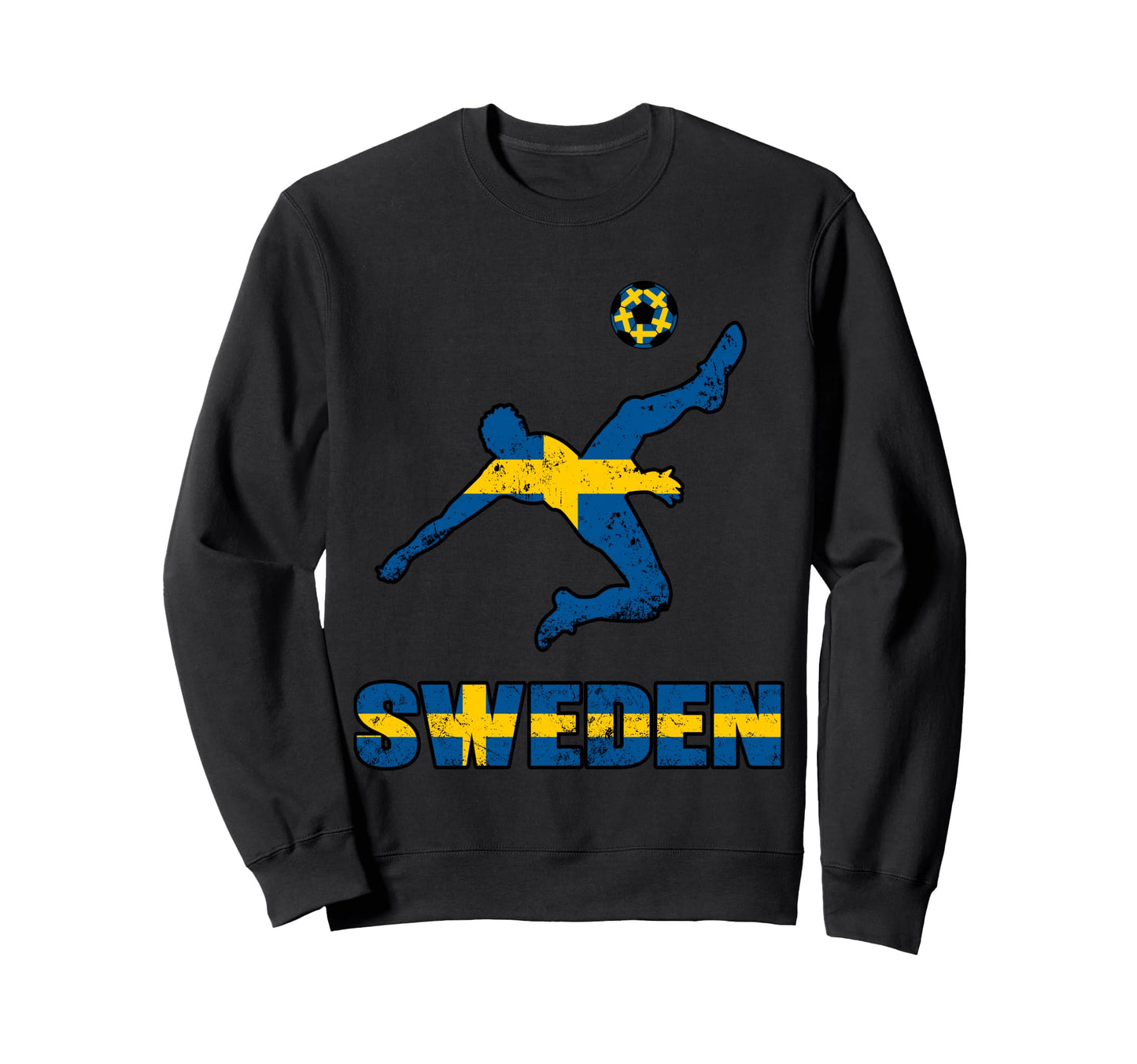 Sweden Football Soccer Game Player Sweatshirt - Fun Novelty Design Unisex - T-Shirt, Sweatshirt, Hoodie