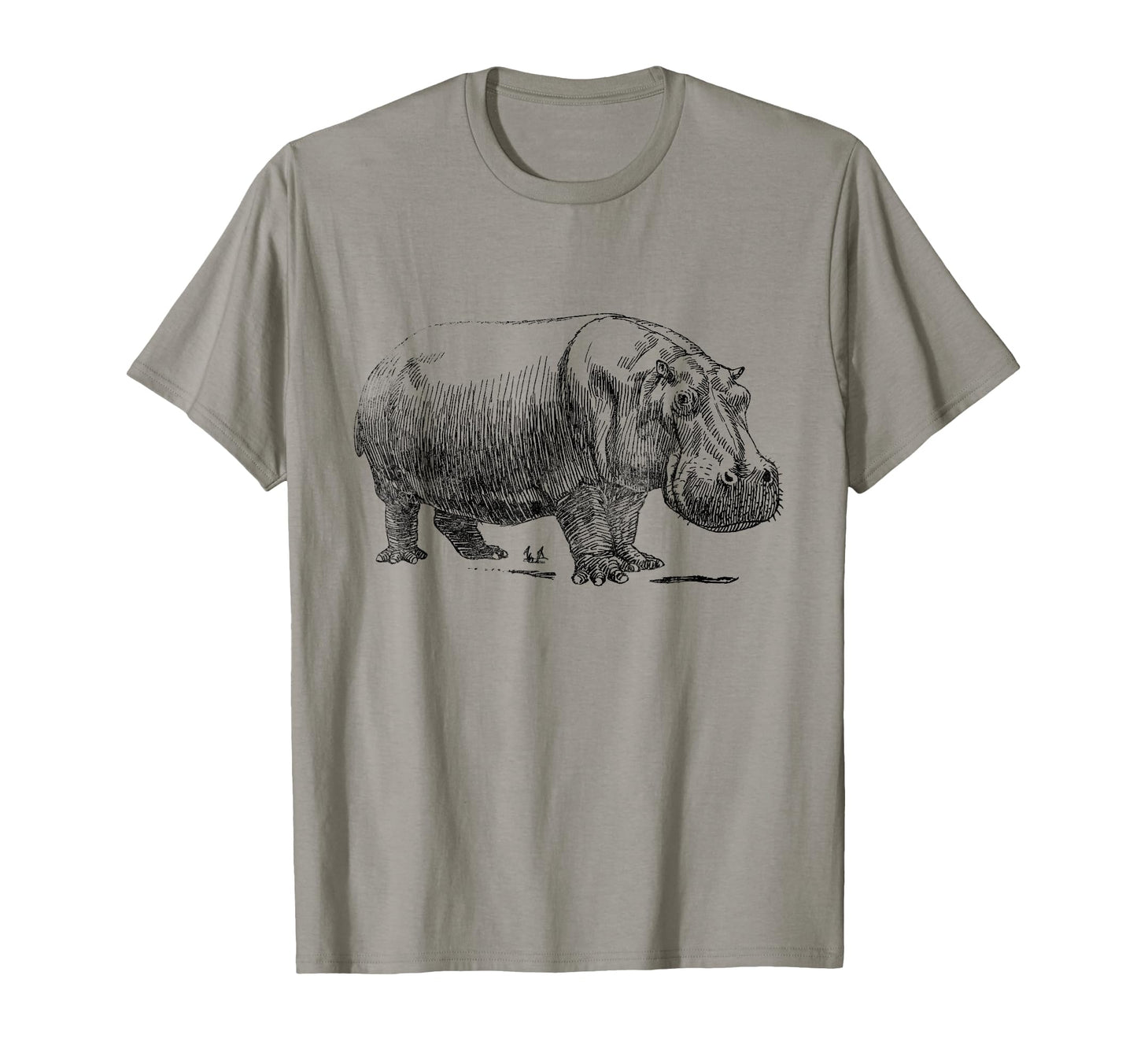 Love Heart Hippos Silhouette Hippo T-Shirt - Fun Novelty Design Unisex - T-Shirt, Sweatshirt, Hoodie