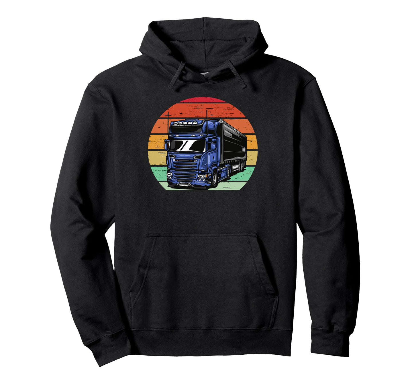 Truck Driver Art Dad Grandpa Trucking Hoodie - Trendy Graphic for Adults - T-Shirt, Sweatshirt, Hoodie