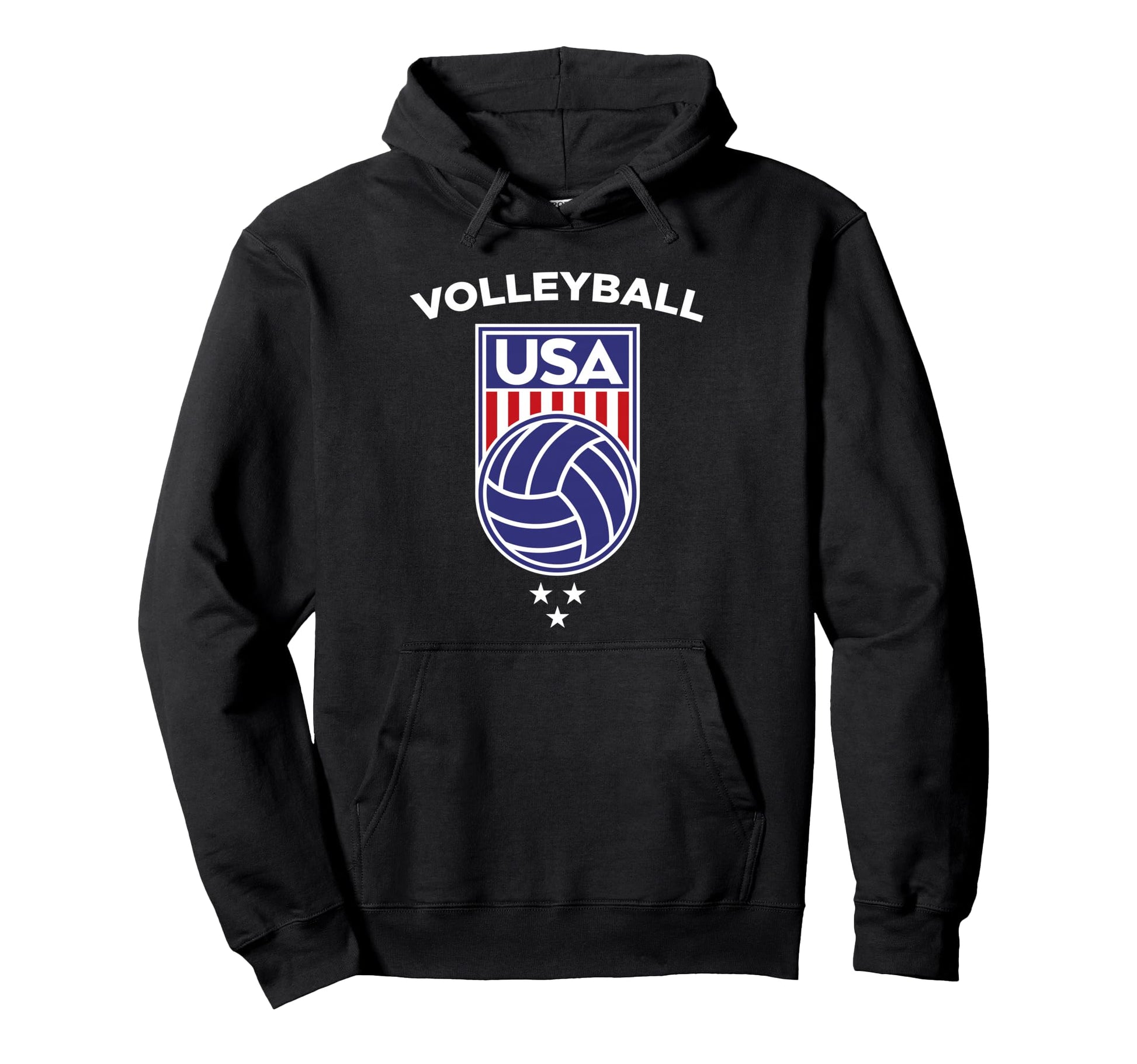 Volleyball Beach Usa Flag Volleyball Hoodie - Novelty Apparel Men Women - T-Shirt, Sweatshirt, Hoodie