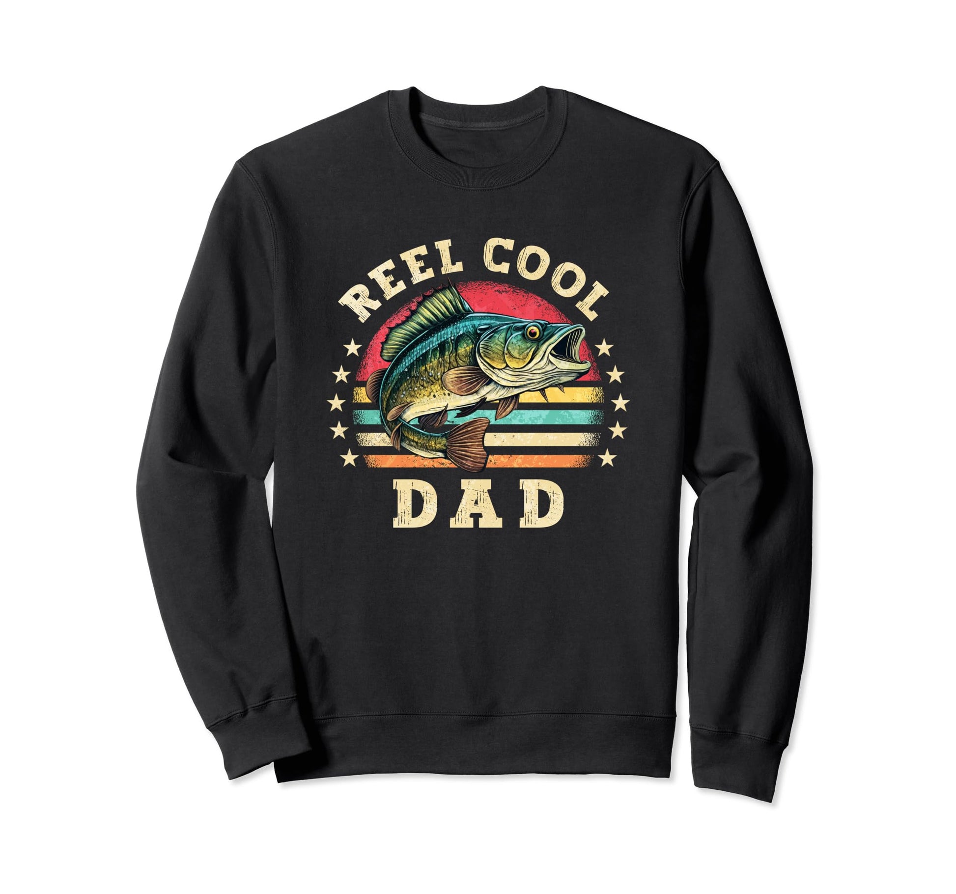 Reel Dad Fishing Dad Fathers Day Sweatshirt - Minimalist Print for Adults - T-Shirt, Sweatshirt, Hoodie