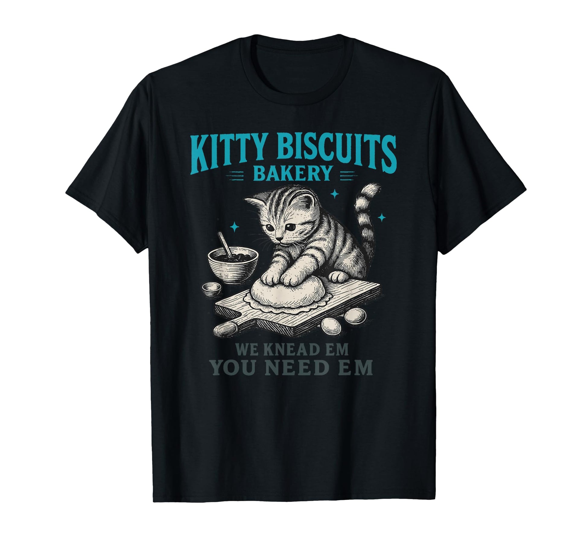 Funny Cat Meme Kitty Biscuits Bakery T-Shirt - Unique Graphic for Adults - T-Shirt, Sweatshirt, Hoodie