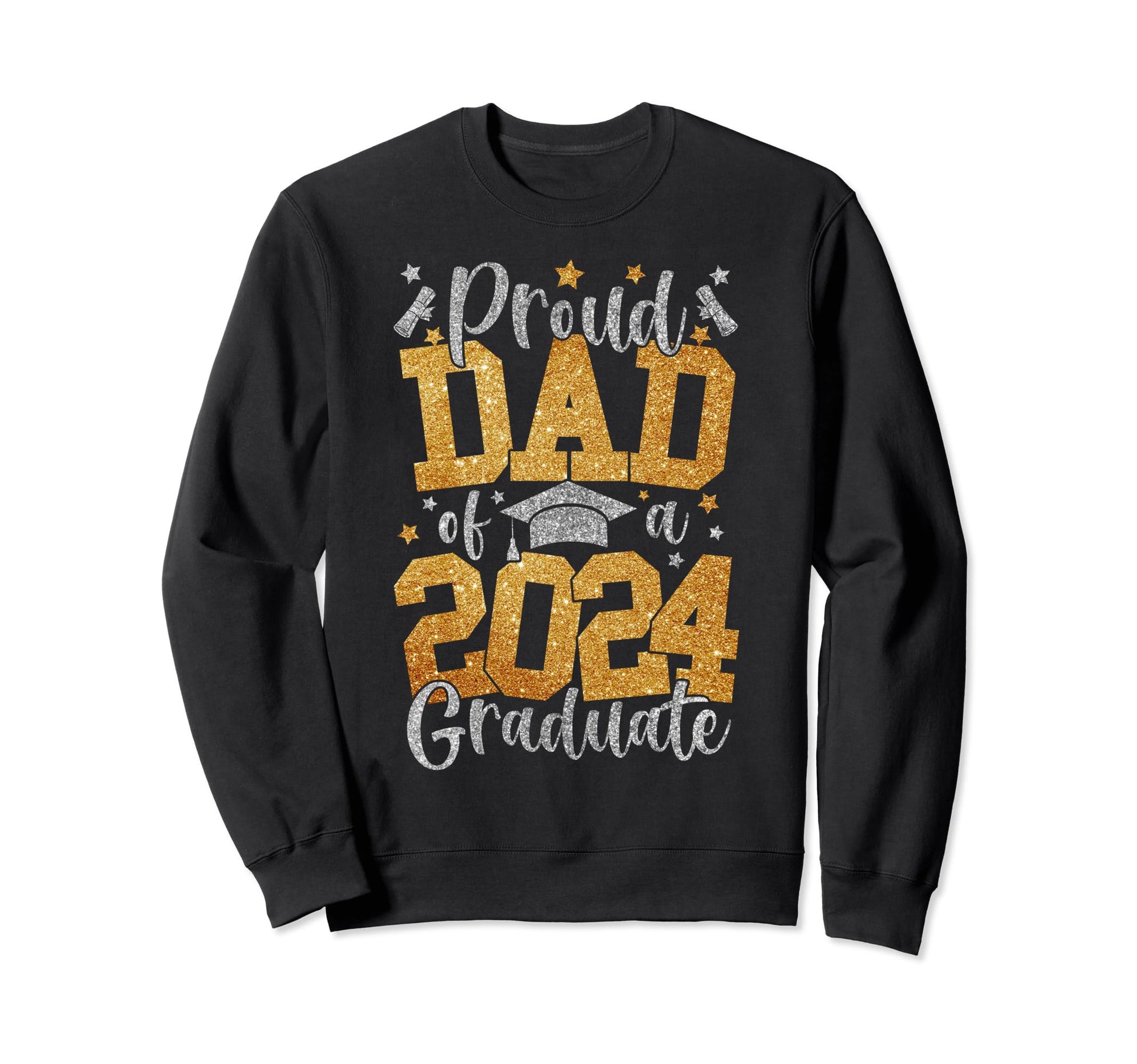 Proud Dad Class 2024 Graduate Sweatshirt - Custom Art Print Unisex - T-Shirt, Sweatshirt, Hoodie