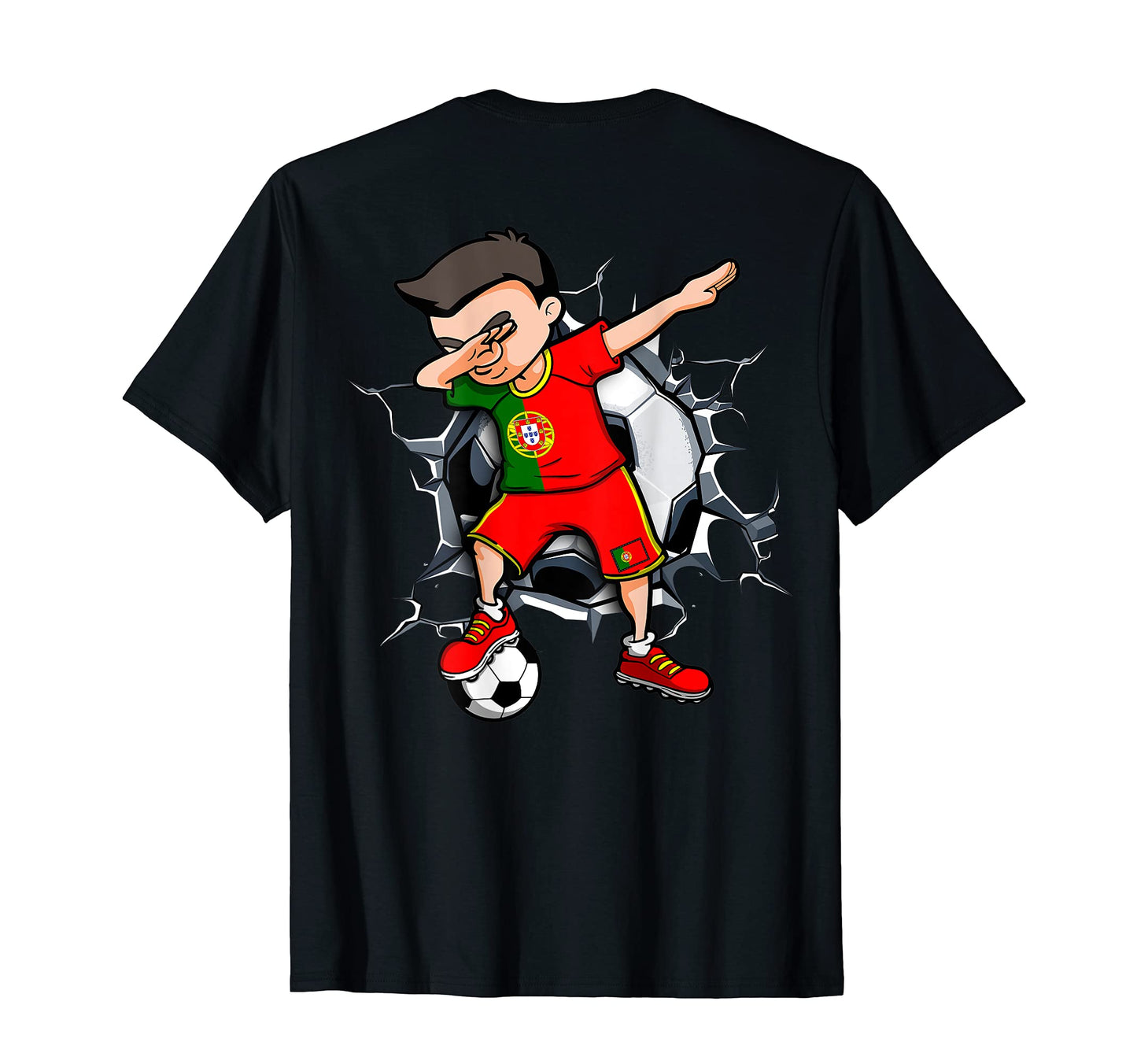 Dabbing Soccer Portugal Football T-Shirt - Casual Everyday Wear for Adults - T-Shirt, Sweatshirt, Hoodie