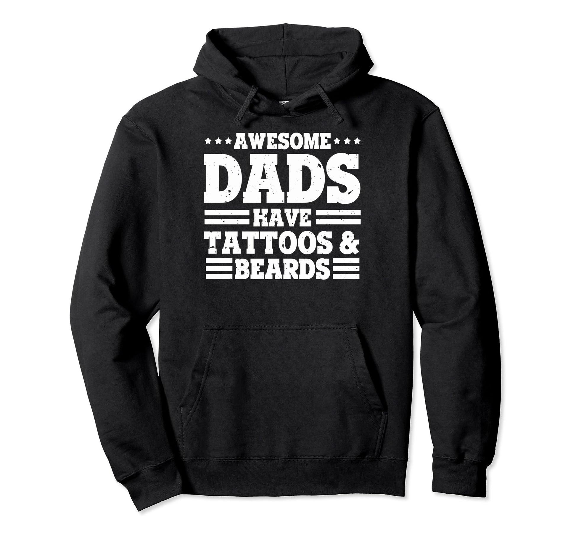 Tattooed Dads Dad Beard Awesome Dads Hoodie - Minimalist Print for Adults - T-Shirt, Sweatshirt, Hoodie