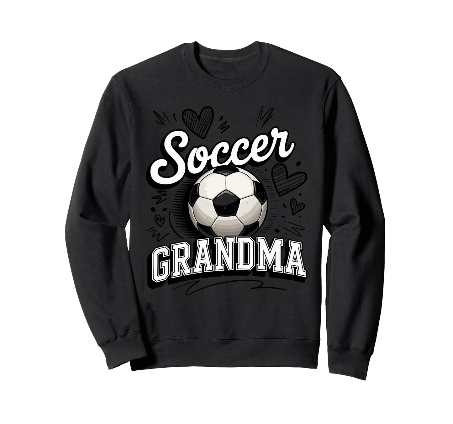 Soccer Grandma Heart Soccer Ball Lover Sweatshirt - Novelty Apparel Unisex - T-Shirt, Sweatshirt, Hoodie