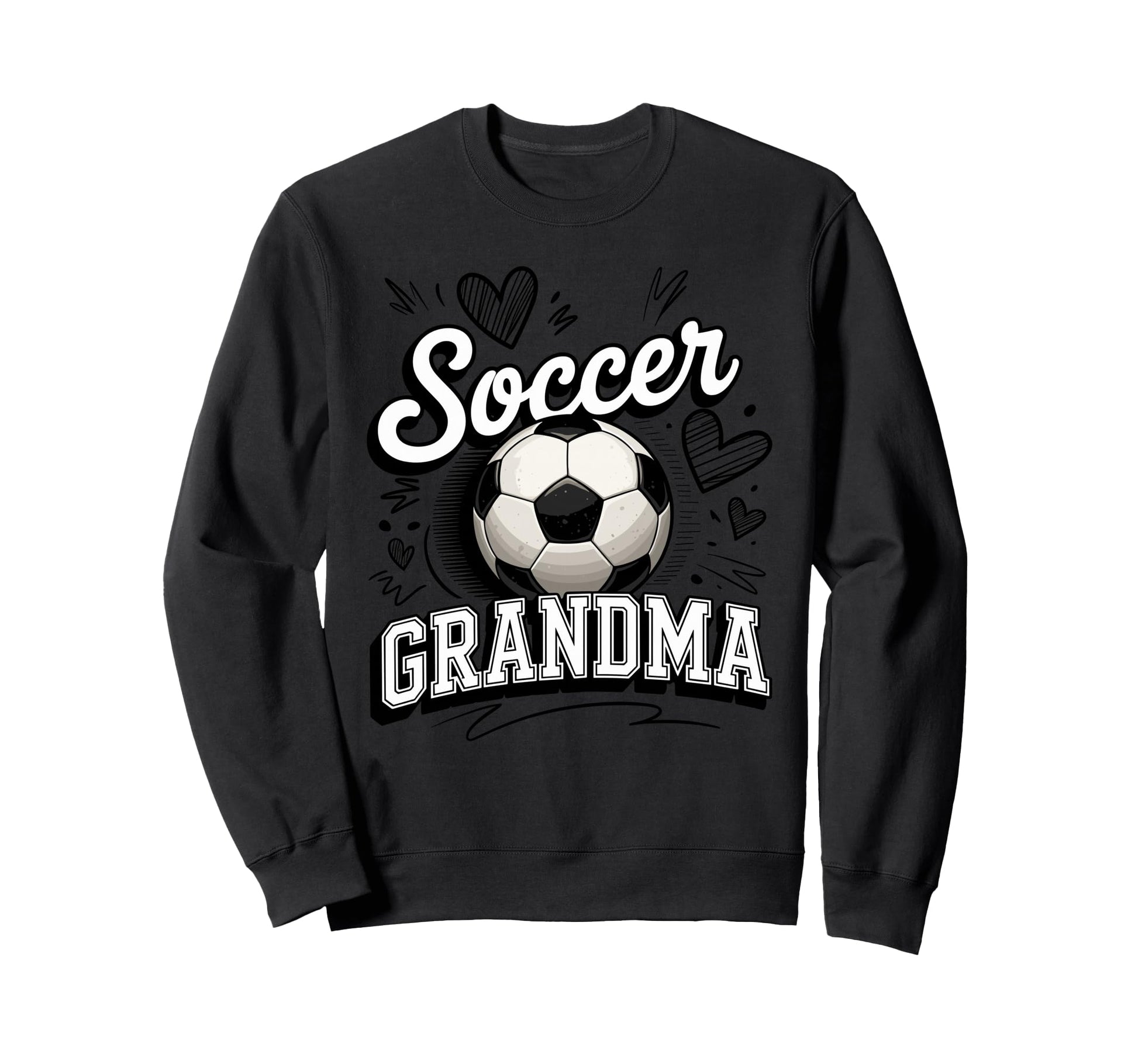 Soccer Grandma Heart Soccer Ball Lover Sweatshirt - Novelty Apparel Unisex - T-Shirt, Sweatshirt, Hoodie