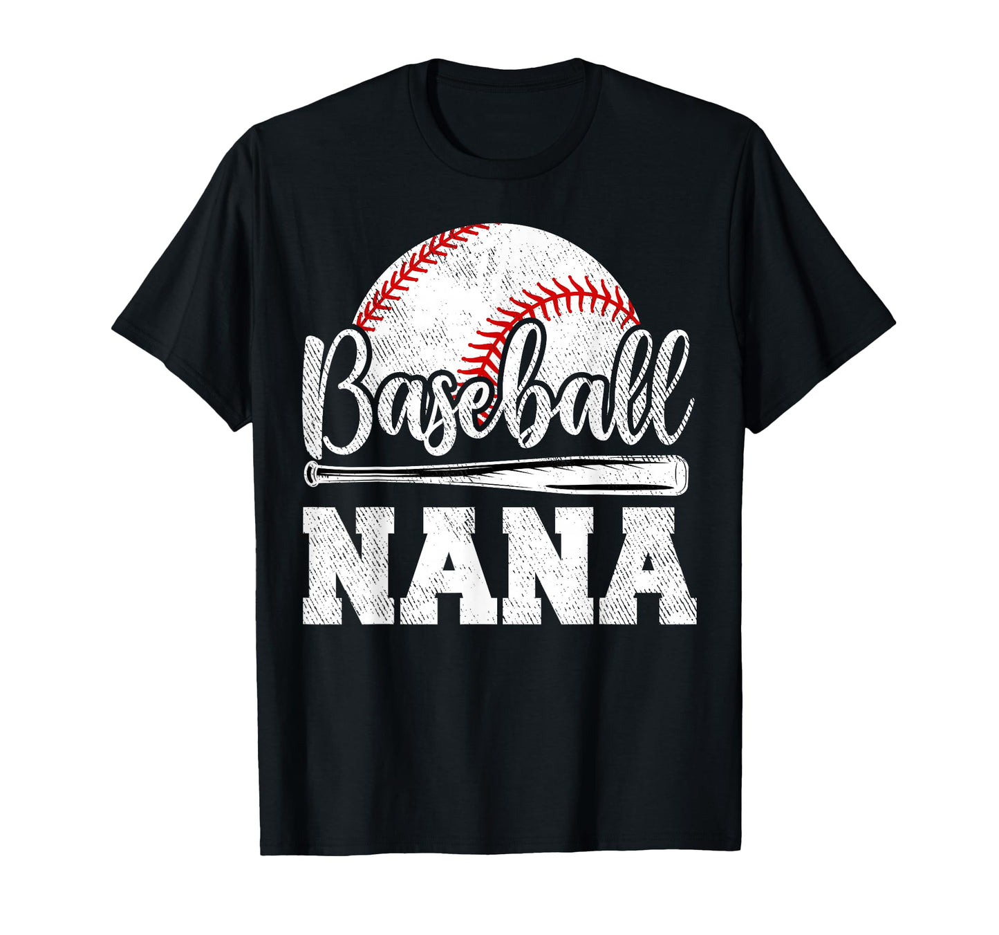 Baseball Nana Baseball Player Game T-Shirt - Custom Art Print Men Women - T-Shirt, Sweatshirt, Hoodie