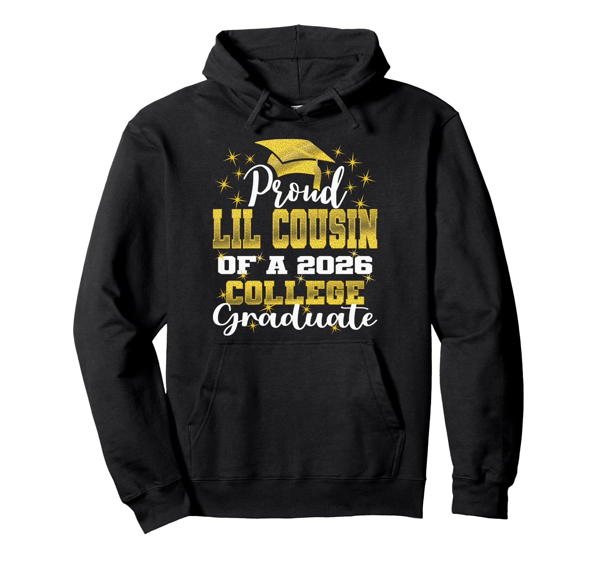 Proud Little Cousin 2026 College Hoodie - Novelty Apparel Men Women - T-Shirt, Sweatshirt, Hoodie