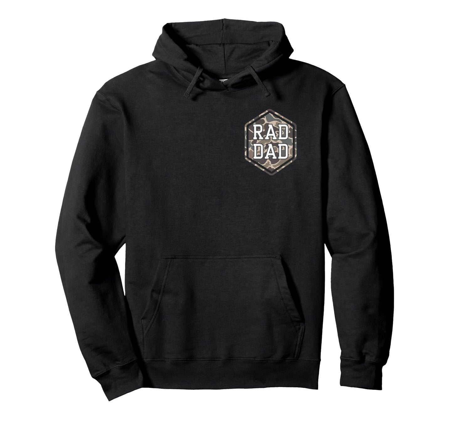2 Sides Camo Rad Dad Camouflage Daddy Hoodie - Streetwear Style Unisex - T-Shirt, Sweatshirt, Hoodie