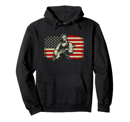 Abraham Lincoln Abe Lincoln Playing Hoodie - Fun Novelty Design Men Women - T-Shirt, Sweatshirt, Hoodie