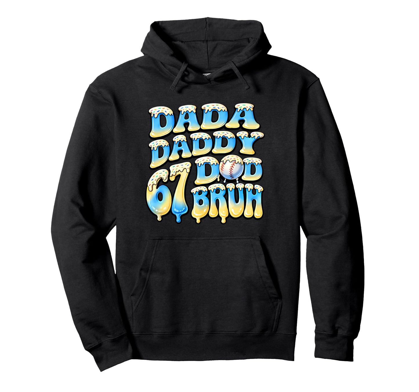 Proud Baseball Dads Dada Daddy Dad Hoodie - Novelty Apparel for Adults - T-Shirt, Sweatshirt, Hoodie