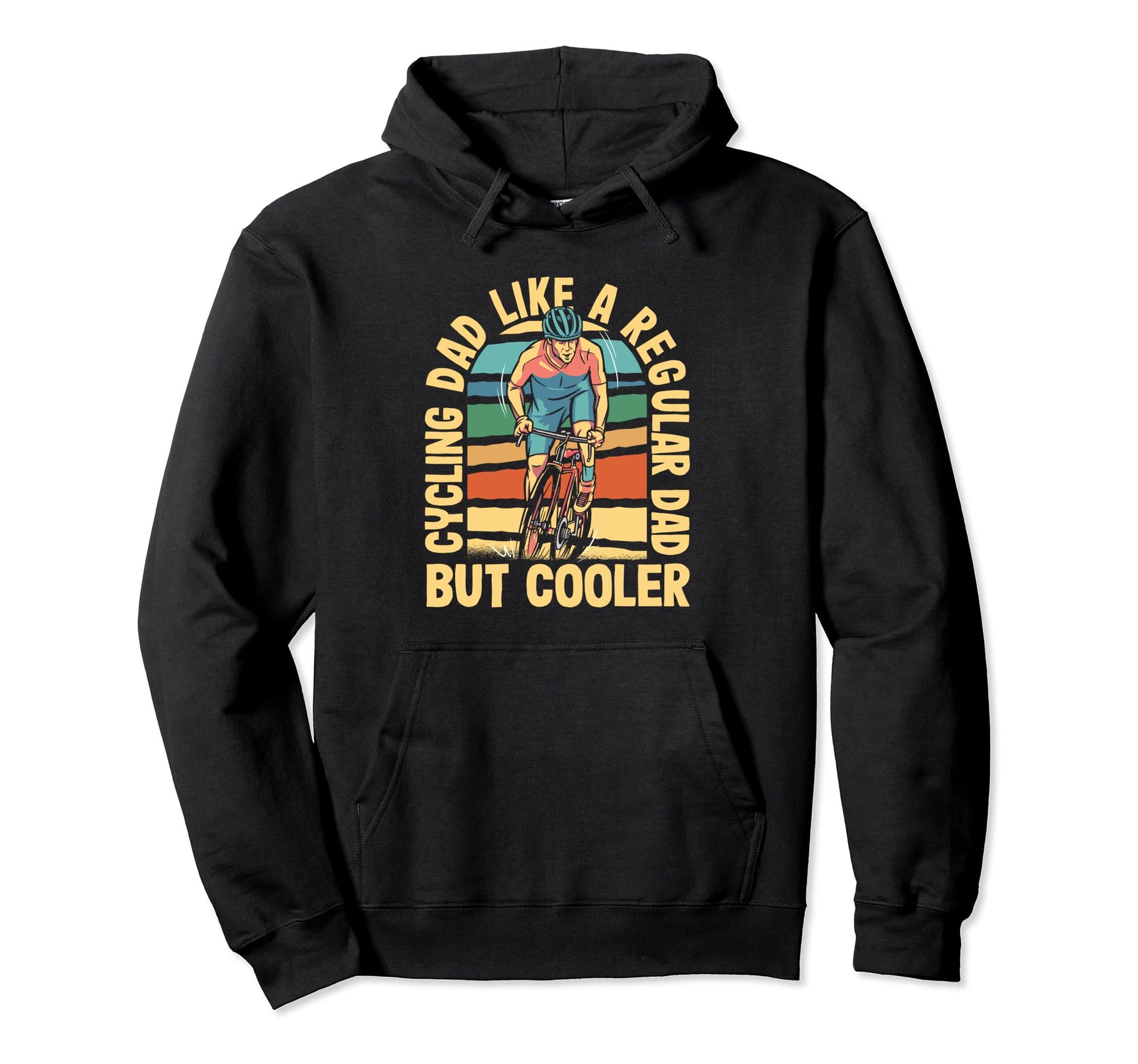 Cycling Dad Like Regular Dad But Cooler Hoodie - Trendy Graphic Unisex - T-Shirt, Sweatshirt, Hoodie