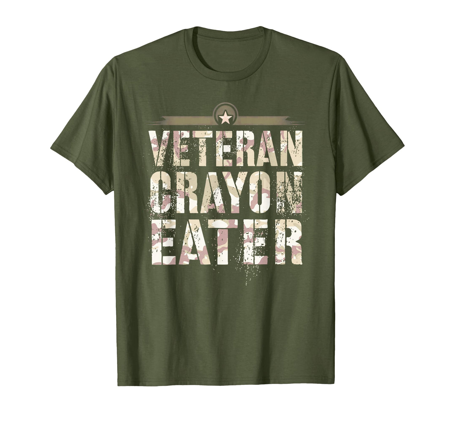 Funny Veteran Crayon Eater I Eat Proud T-Shirt - Novelty Apparel Unisex - T-Shirt, Sweatshirt, Hoodie
