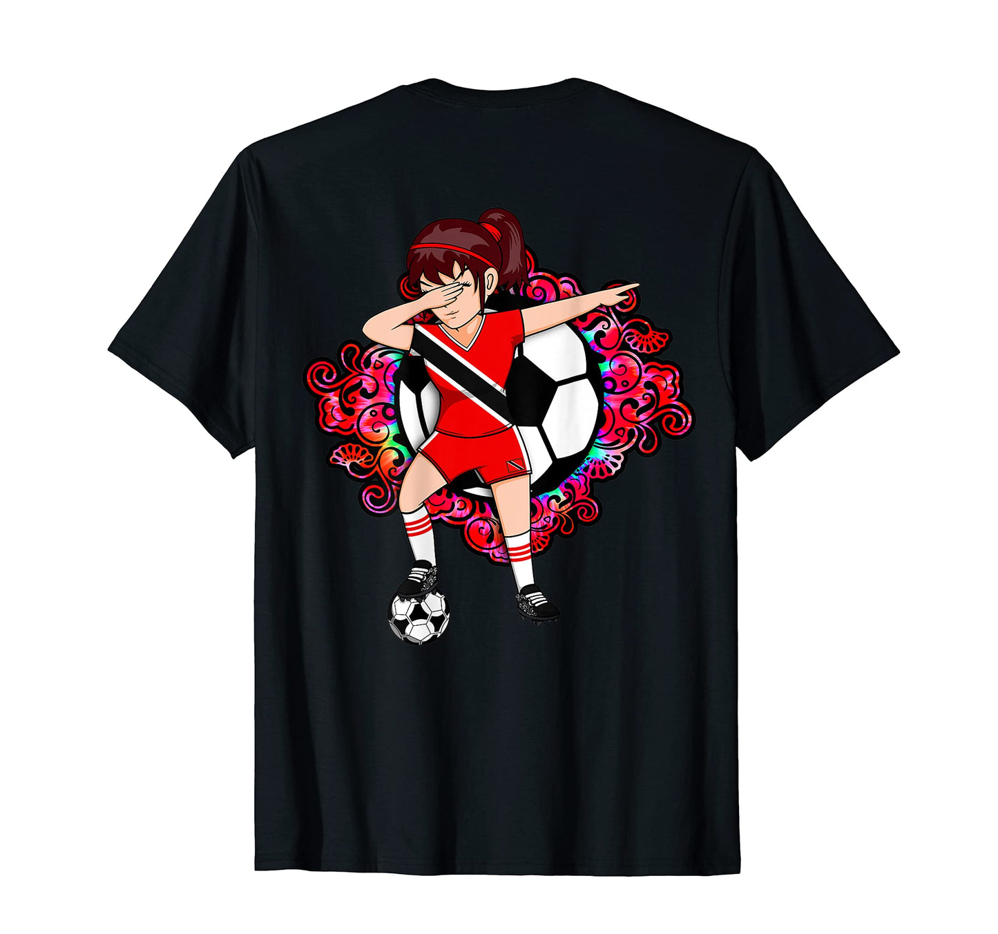 Dabbing Soccer Trinidad And Tobago T-Shirt - Trendy Graphic for Adults - T-Shirt, Sweatshirt, Hoodie