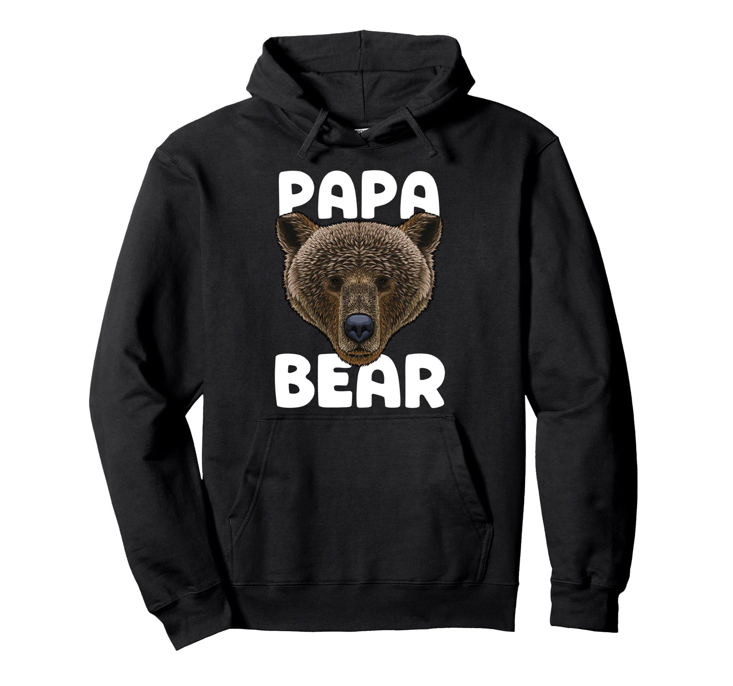 Papa Bear Grizzly Bear Fathers Day Hoodie - Casual Everyday Wear Unisex - T-Shirt, Sweatshirt, Hoodie