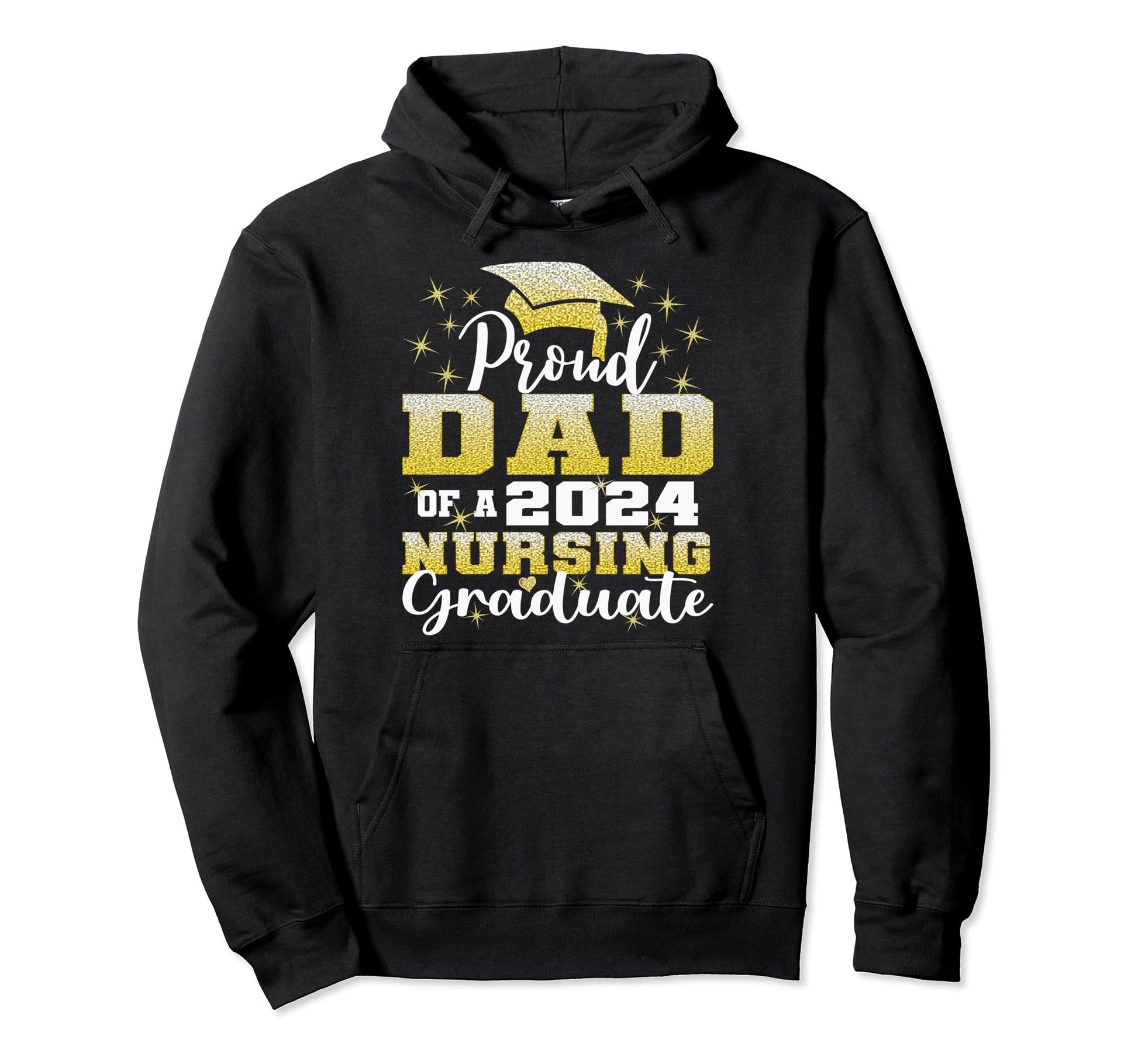 Proud Dad Class 2024 Nursing Graduate Hoodie - Trendy Graphic Men Women - T-Shirt, Sweatshirt, Hoodie