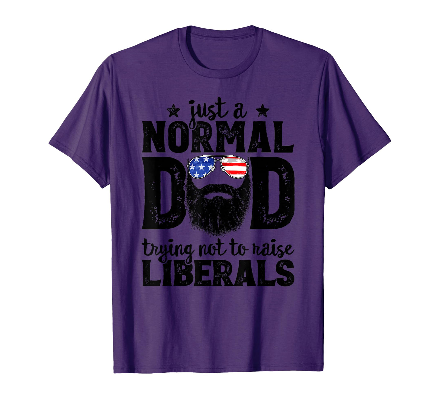 Bearded Dad Just Normal Dad Trying Not T-Shirt - Minimalist Print Unisex - T-Shirt, Sweatshirt, Hoodie