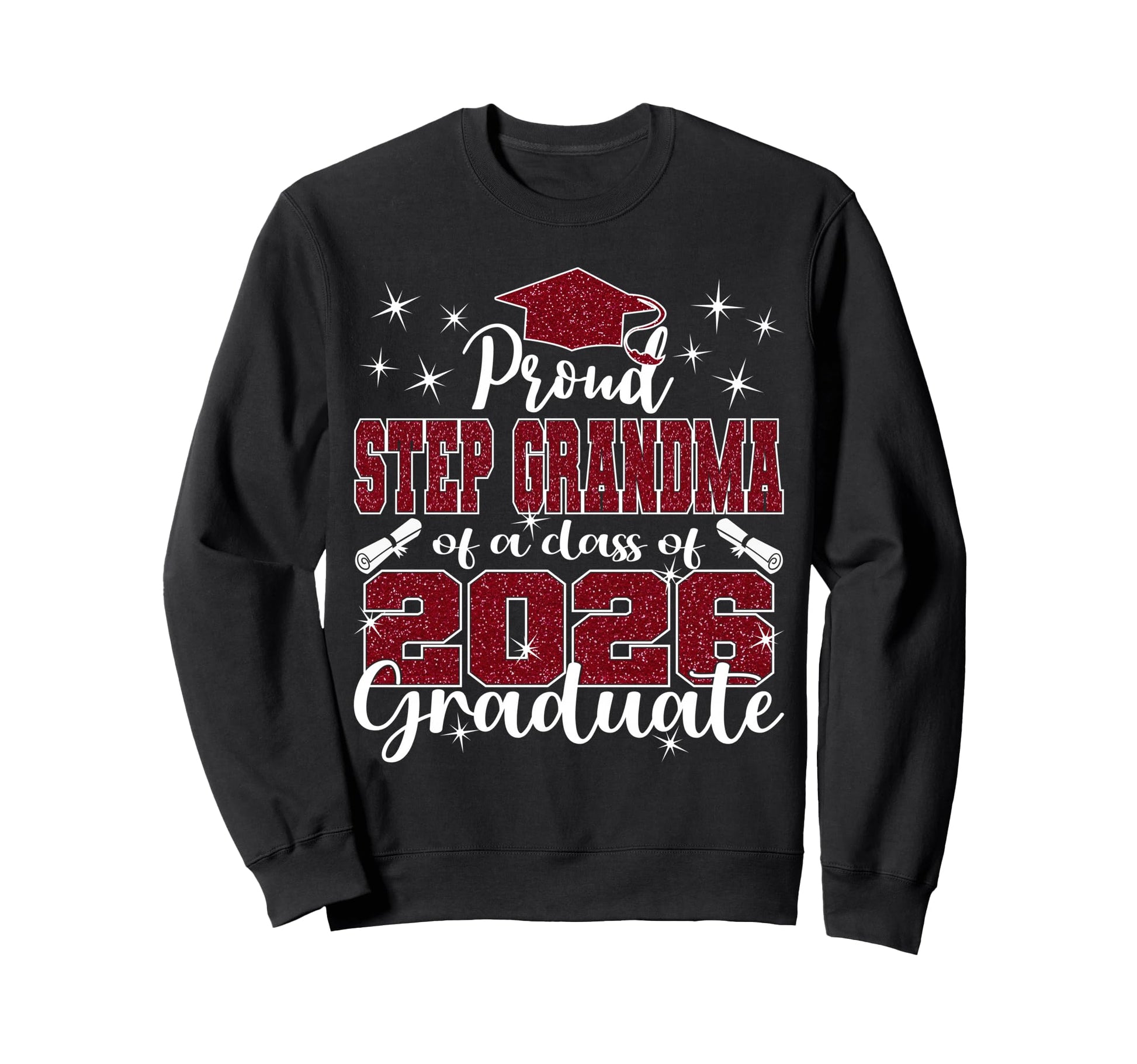 Super Proud Step Grandma 2026 Sweatshirt - Custom Art Print for Adults - T-Shirt, Sweatshirt, Hoodie