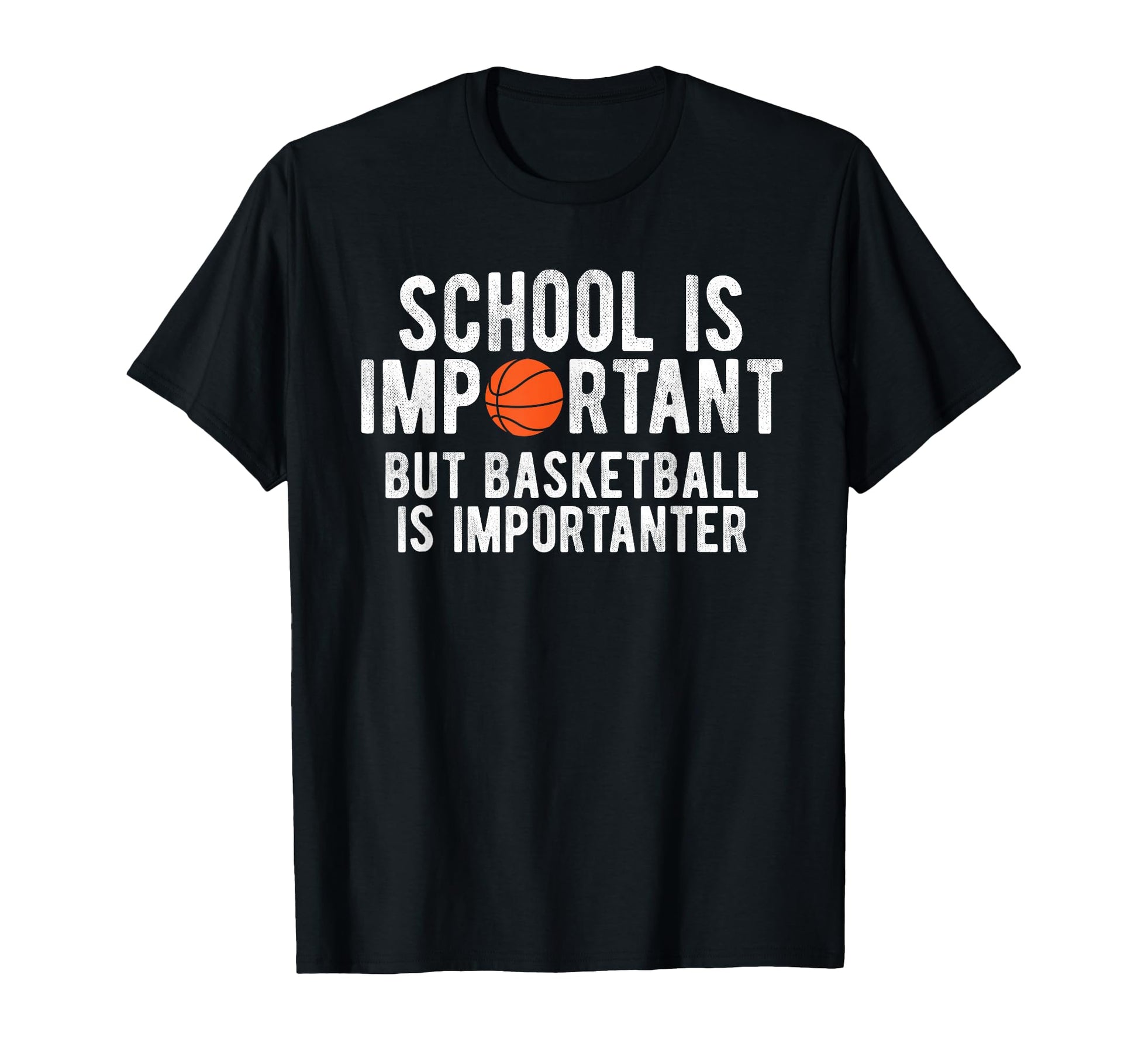 Funny Basketball School Is Important T-Shirt - Custom Art Print Men Women - T-Shirt, Sweatshirt, Hoodie
