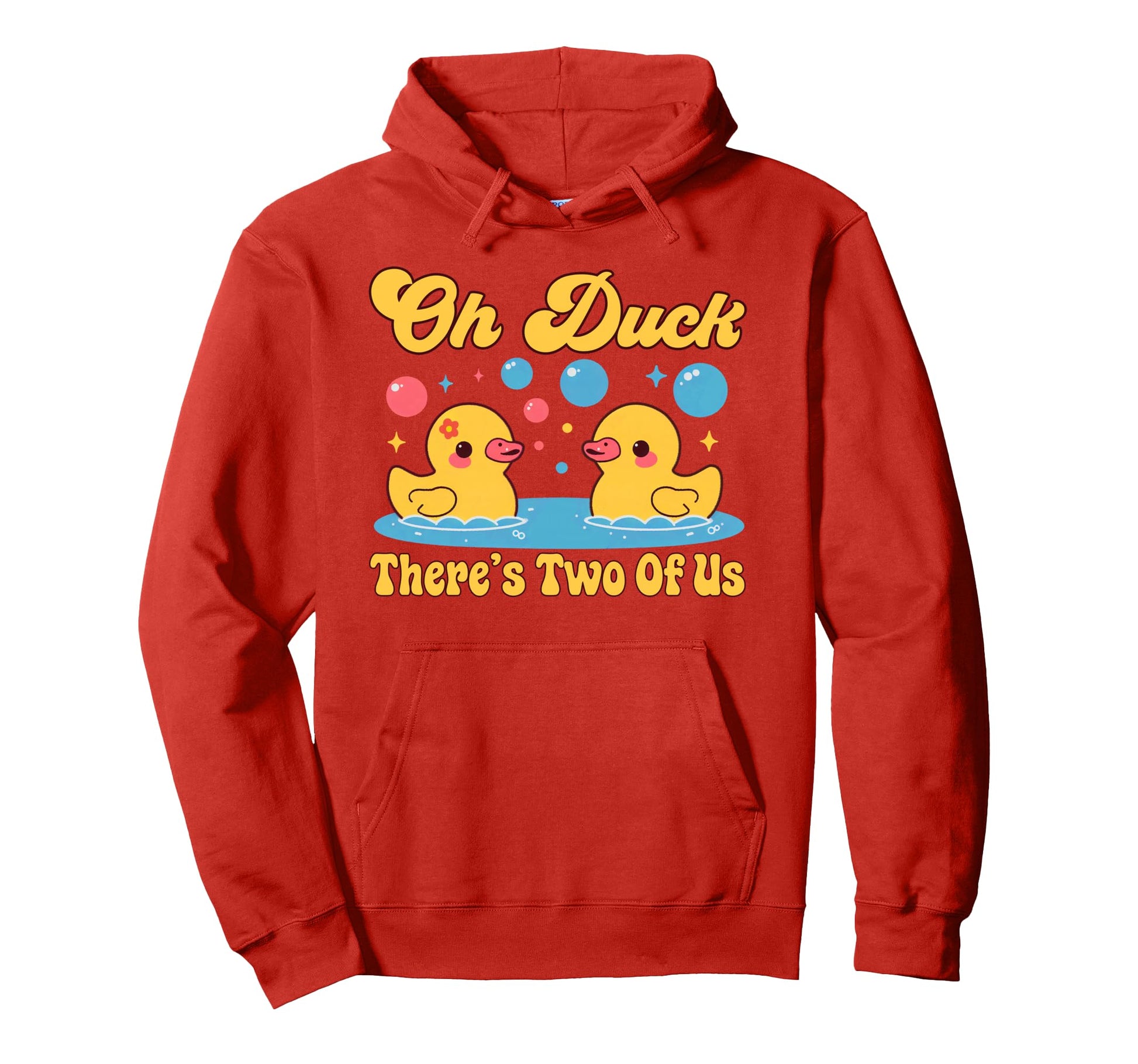 Animal Twins Oh Duck Theres Two Us Duck Hoodie - Trendy Graphic for Adults - T-Shirt, Sweatshirt, Hoodie