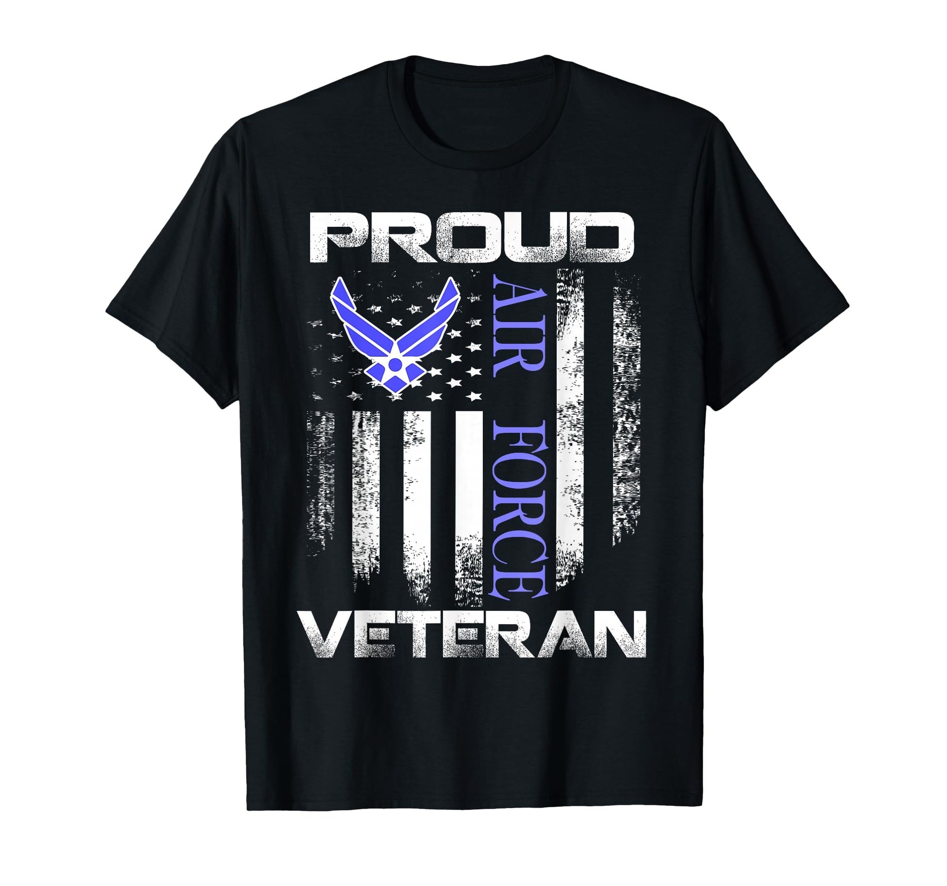 Proud Air Force Veteran American Flag T-Shirt - Trendy Graphic for Adults - T-Shirt, Sweatshirt, Hoodie