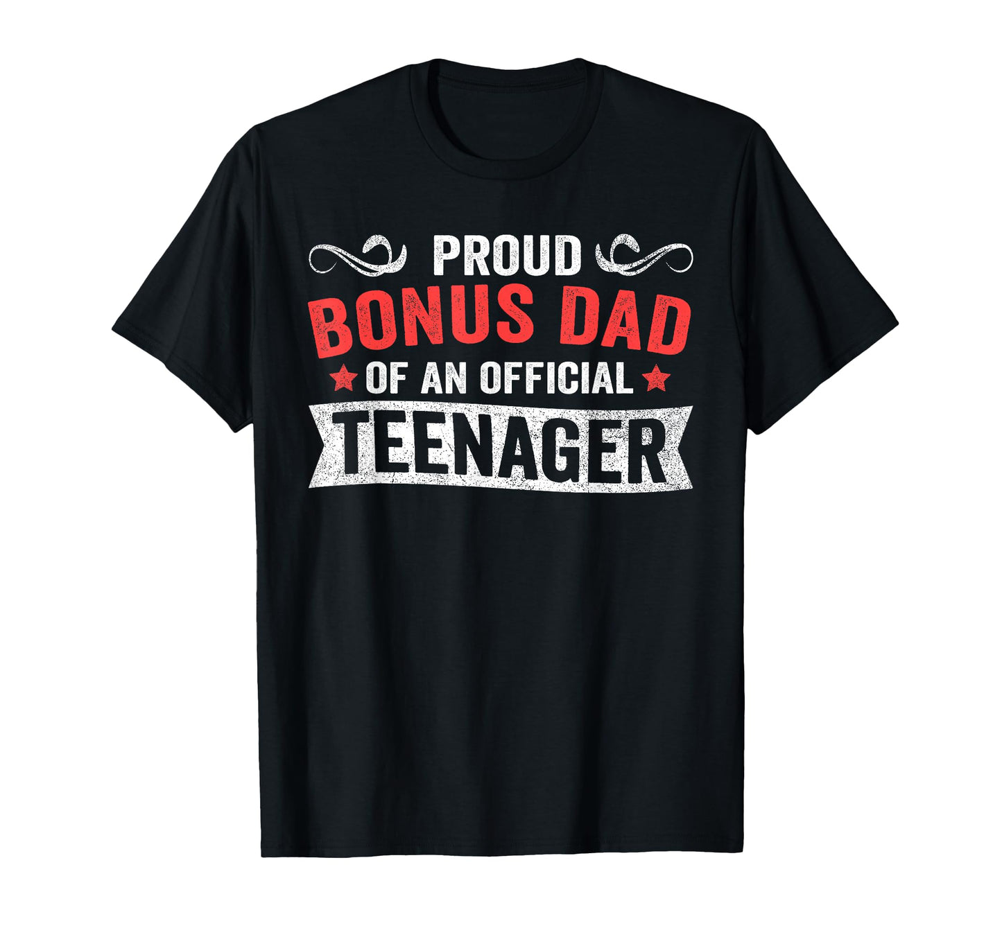 Stepdad Shirts Funny Proud Bonus Dad T-Shirt - Minimalist Print Unisex - T-Shirt, Sweatshirt, Hoodie