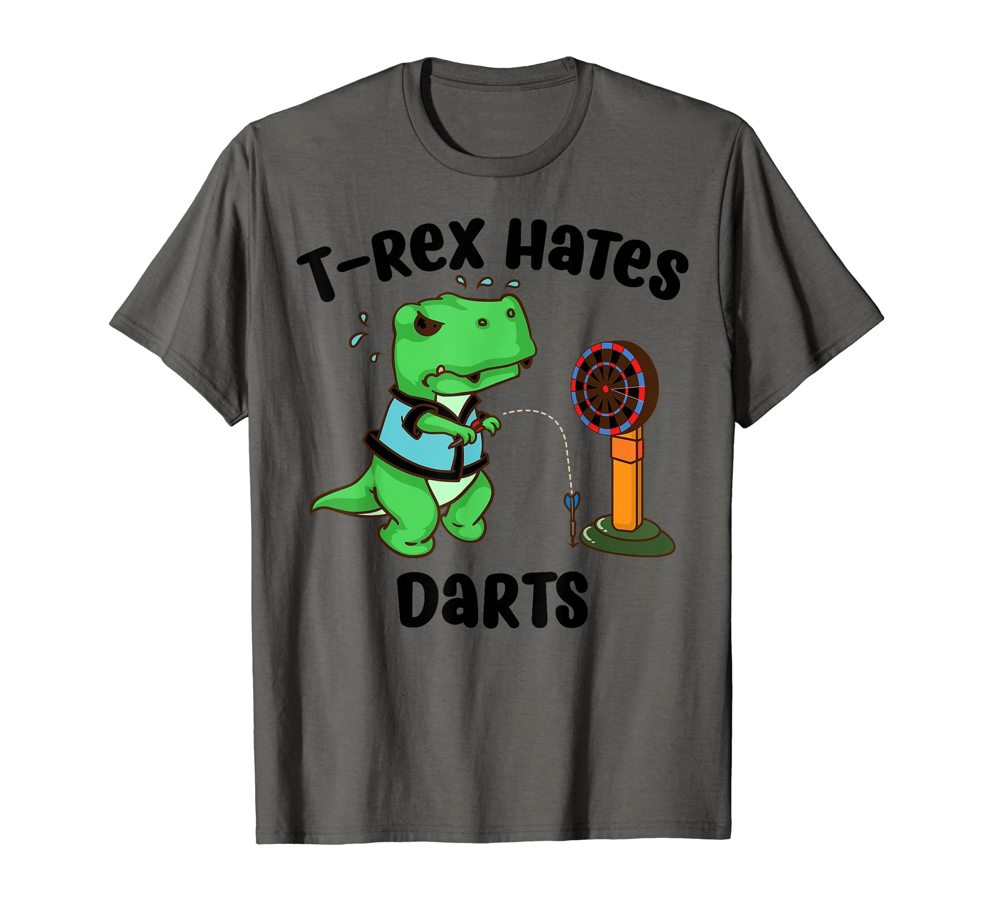 Funny Dinosaur Gift T Rex Hates Darts T-Shirt - Unique Graphic Unisex - T-Shirt, Sweatshirt, Hoodie