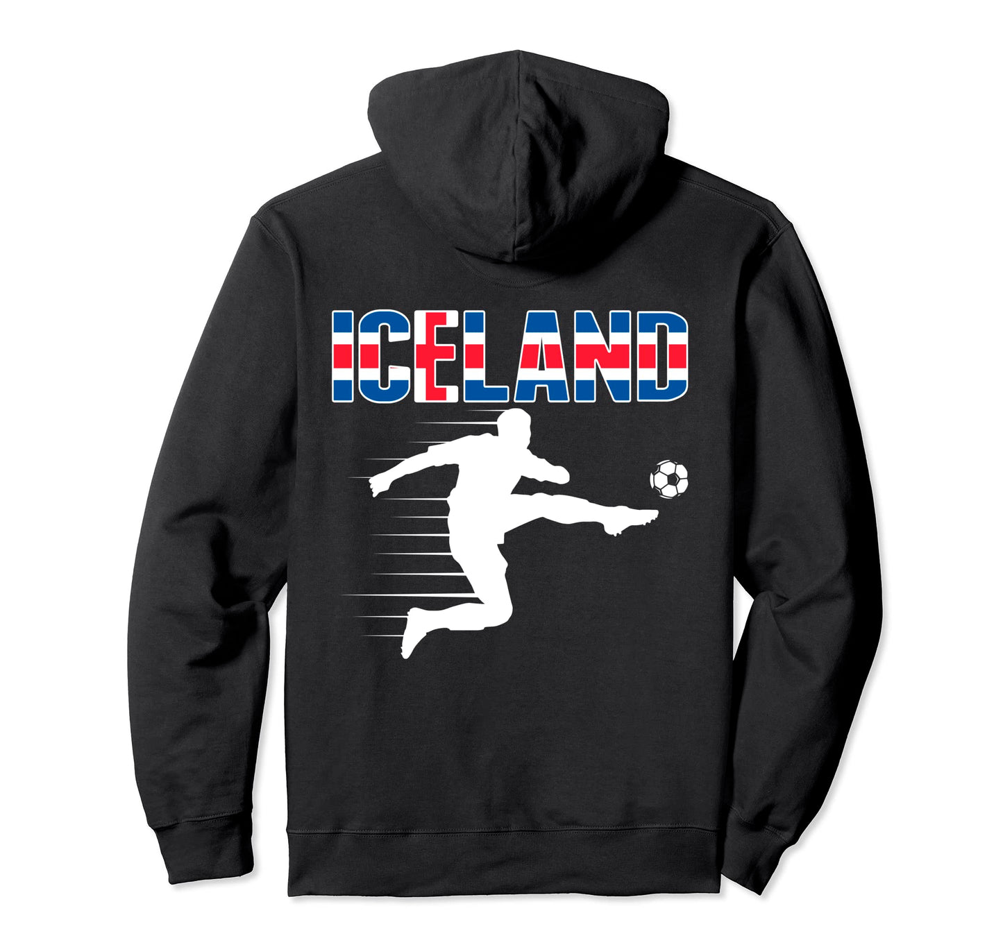 Iceland Soccer Fans Jersey Icelandic Hoodie - Minimalist Print Unisex - T-Shirt, Sweatshirt, Hoodie