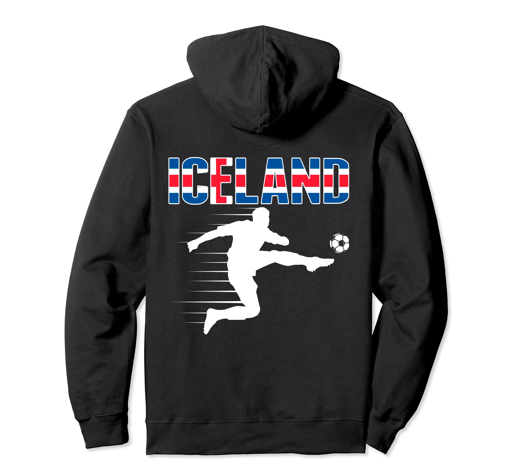 Iceland Soccer Fans Jersey Icelandic Hoodie - Minimalist Print Unisex - T-Shirt, Sweatshirt, Hoodie