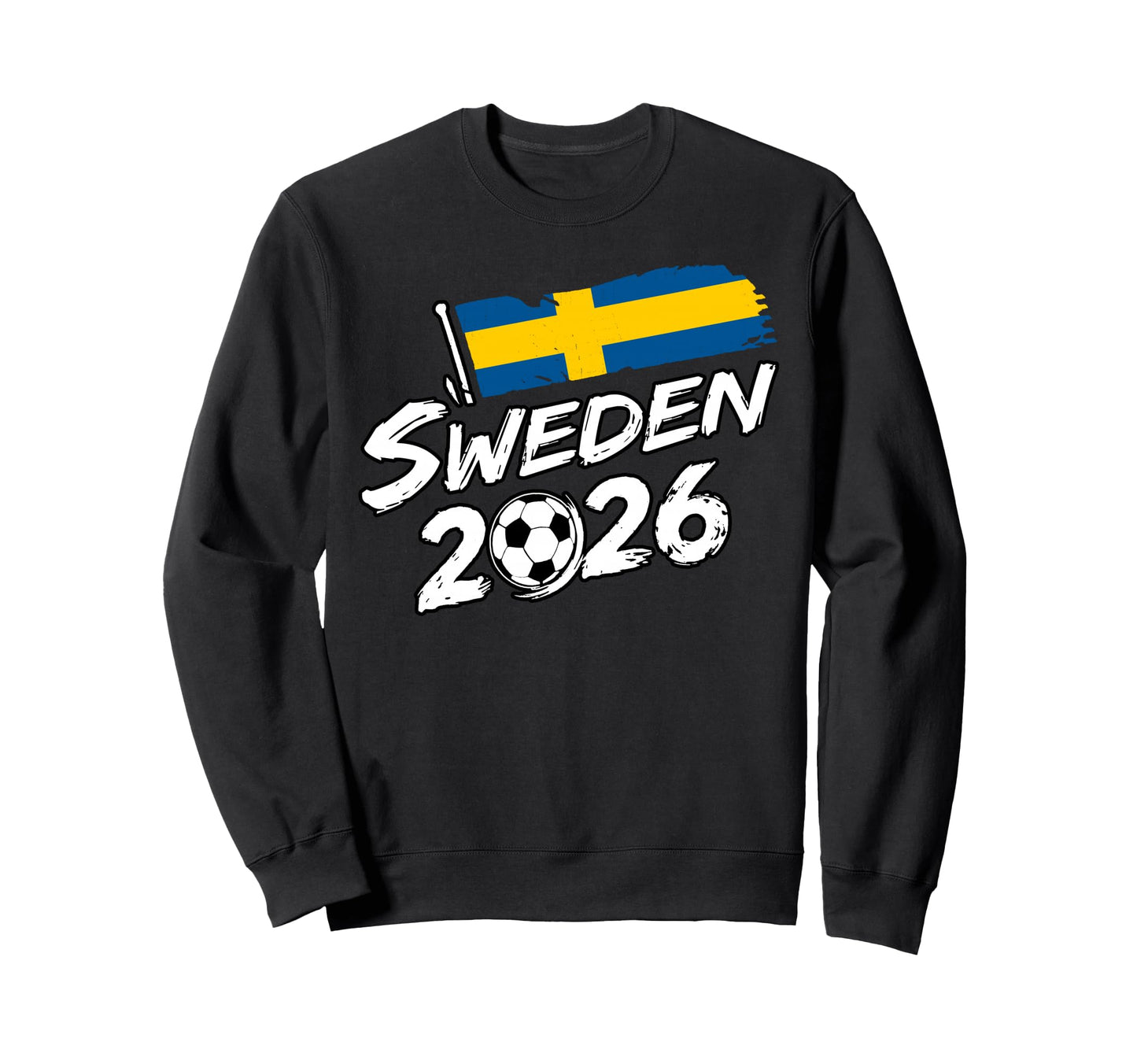 Sweden Soccer Football Game Player Sweatshirt - Custom Art Print Men Women - T-Shirt, Sweatshirt, Hoodie