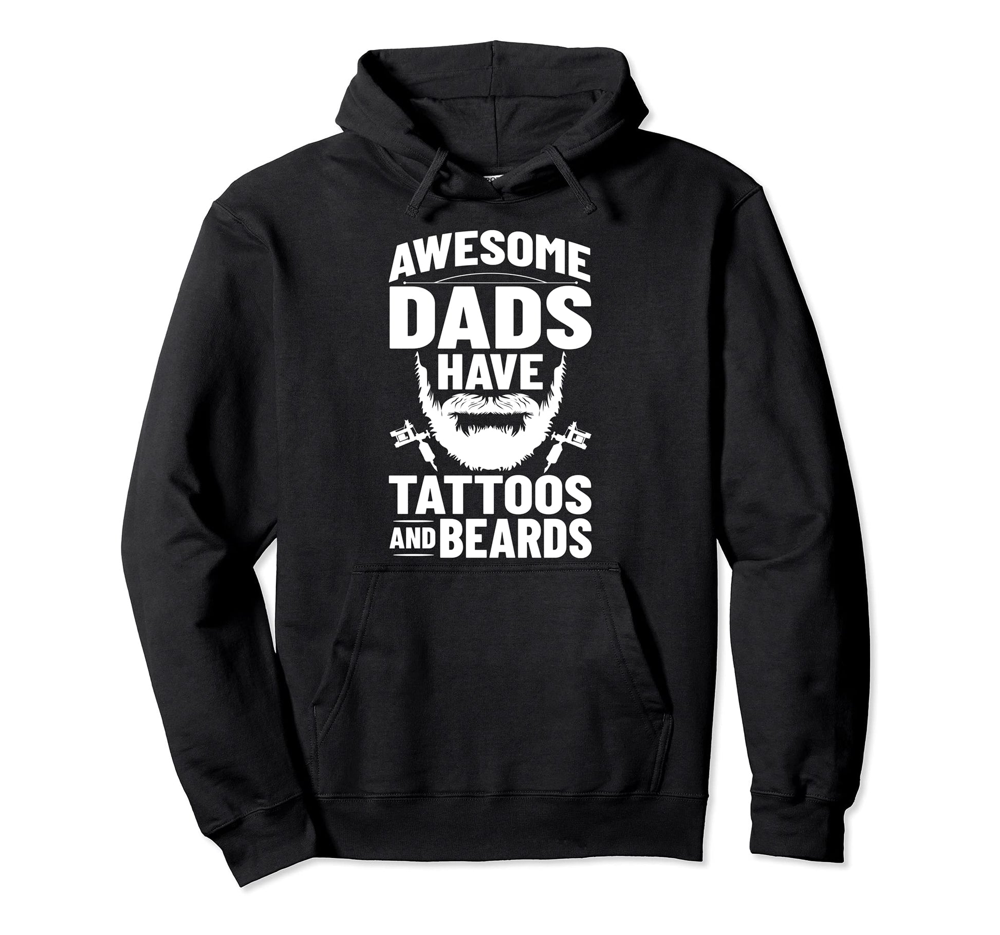 Bearded Father Awesome Dads Have Hoodie - Novelty Apparel for Adults - T-Shirt, Sweatshirt, Hoodie