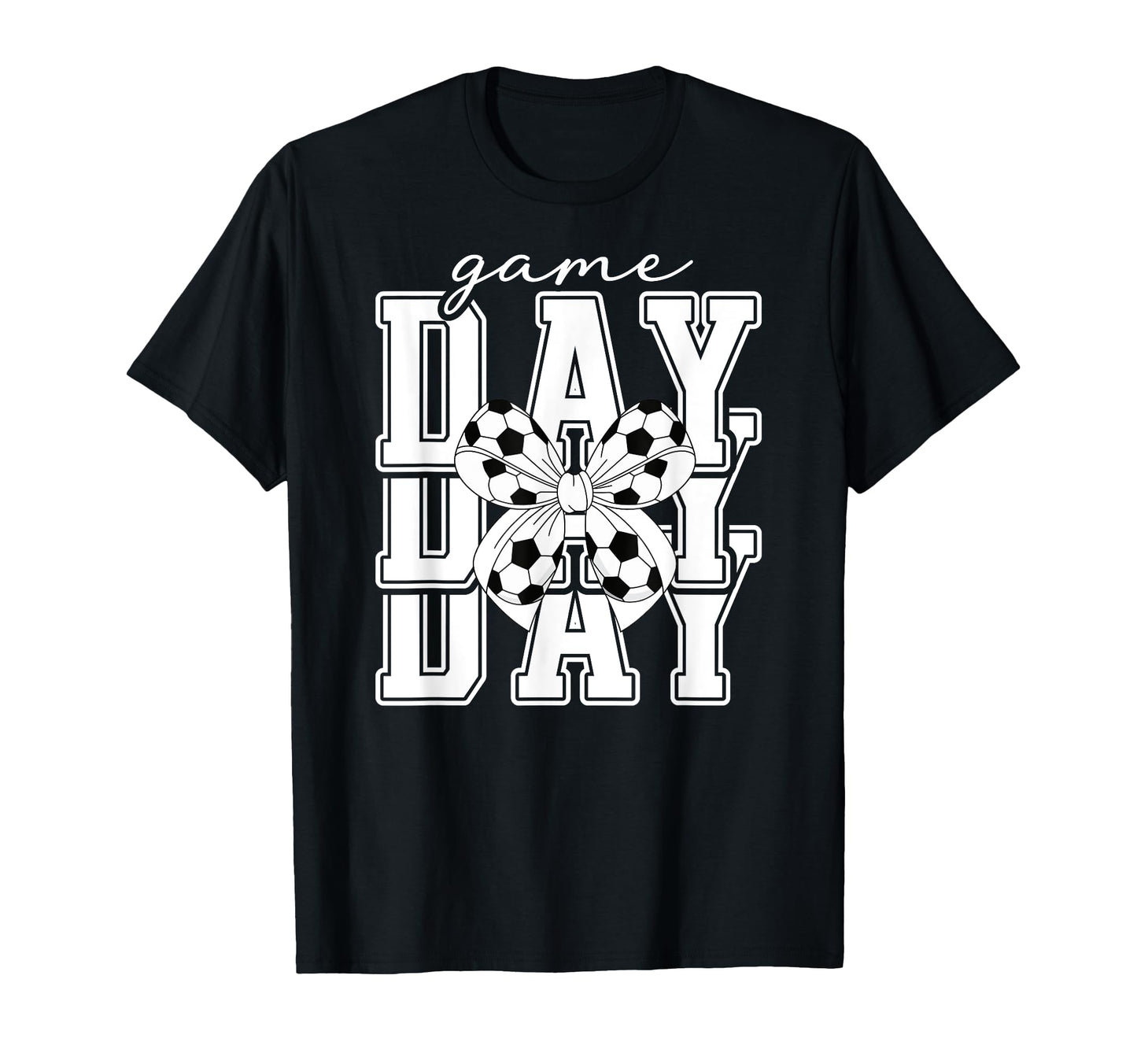 Game Day Soccer Coquette Soccer Game T-Shirt - Minimalist Print Men Women - T-Shirt, Sweatshirt, Hoodie
