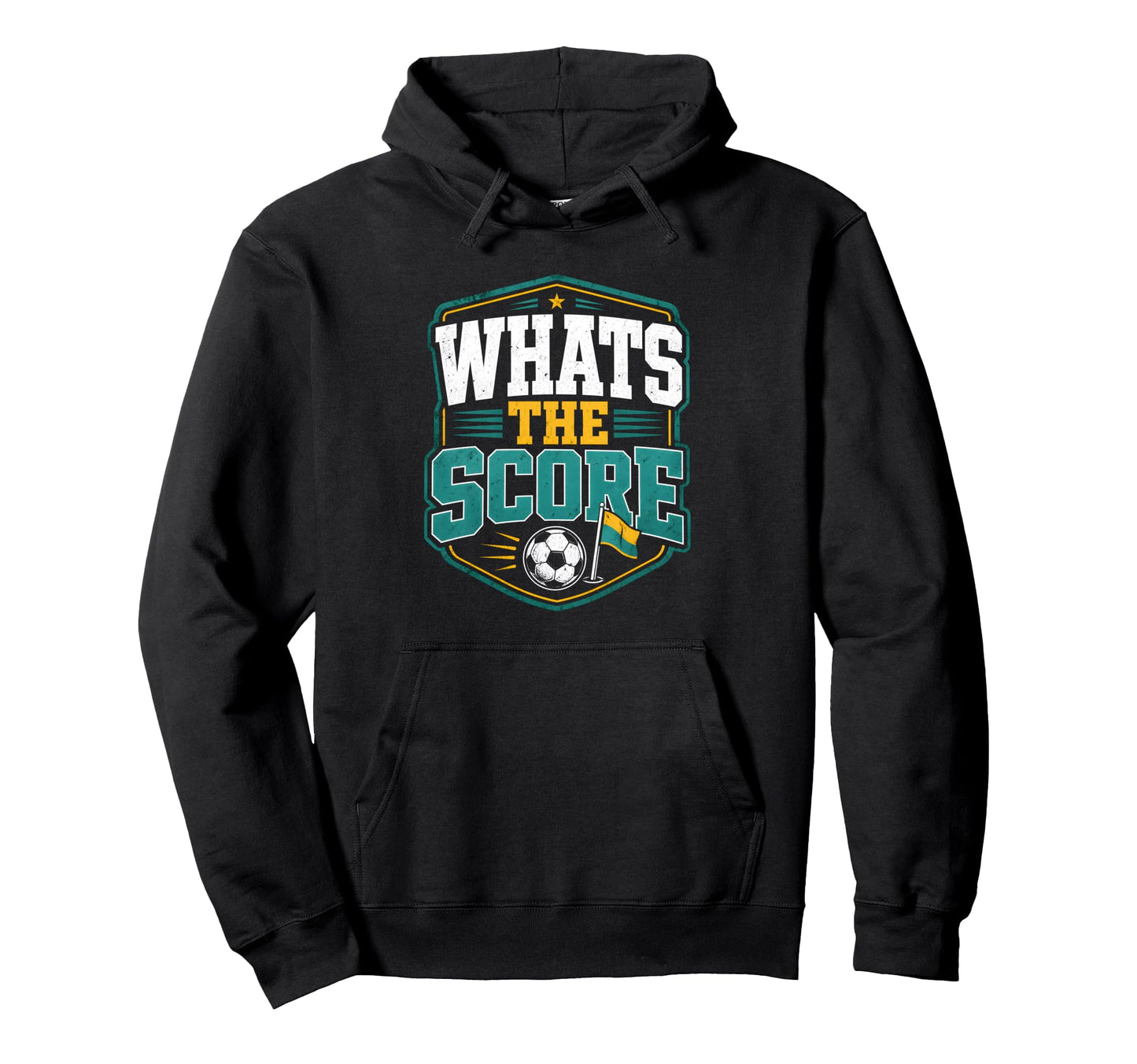Whats Score Sideline Social Club Soccer Hoodie - Trendy Graphic Men Women - T-Shirt, Sweatshirt, Hoodie