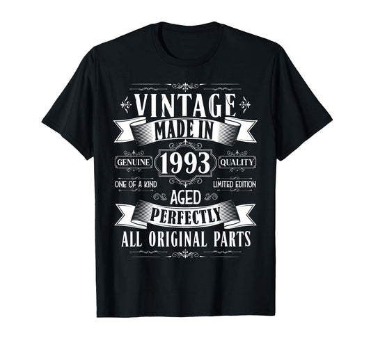 32Nd Birthday Born 1993 32 Years T-Shirt - Casual Everyday Wear for Adults - T-Shirt, Sweatshirt, Hoodie