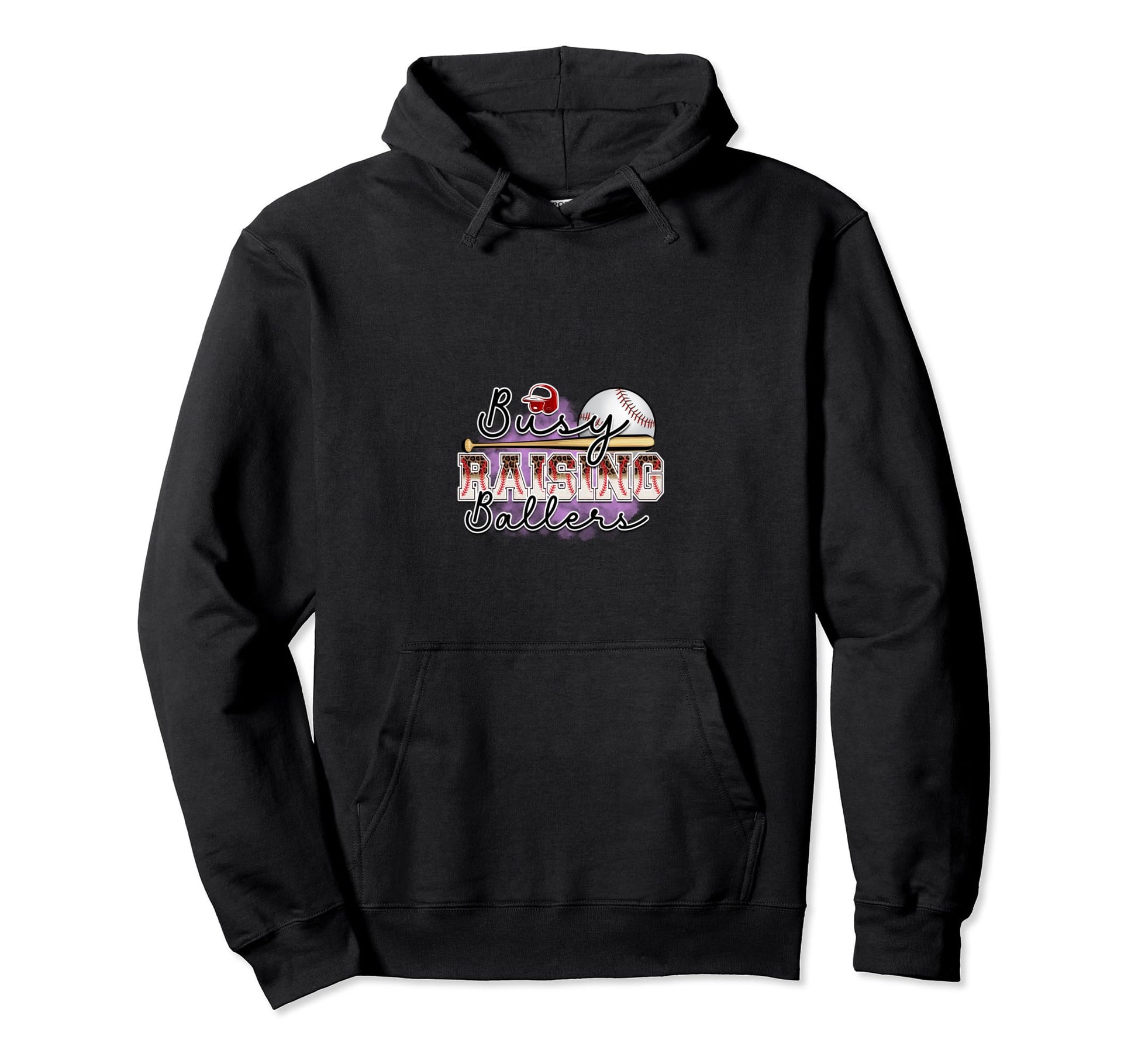 Busy Raising Ballers Funny Baseball Lovers Hoodie - Streetwear Style Unisex - T-Shirt, Sweatshirt, Hoodie