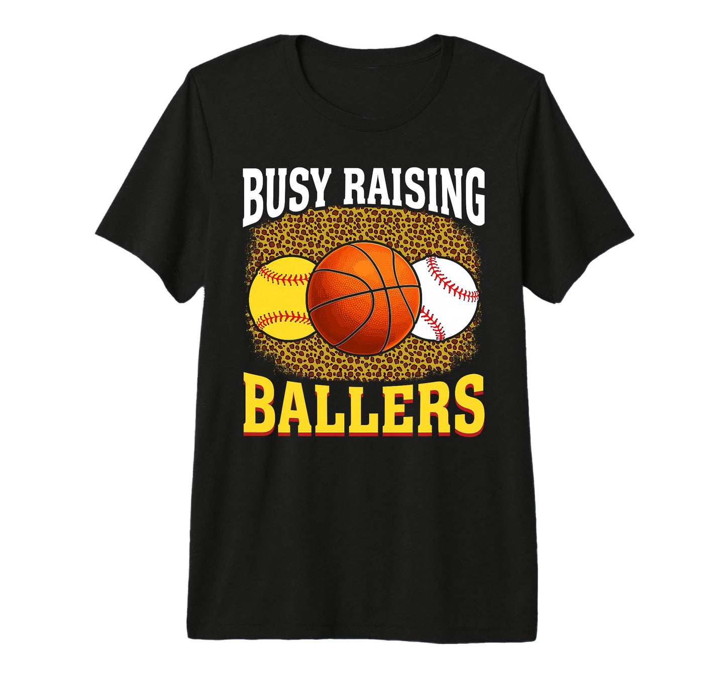 Busy Raising Ballers Softball T-Shirt - Aesthetic Graphic Unisex - T-Shirt, Sweatshirt, Hoodie