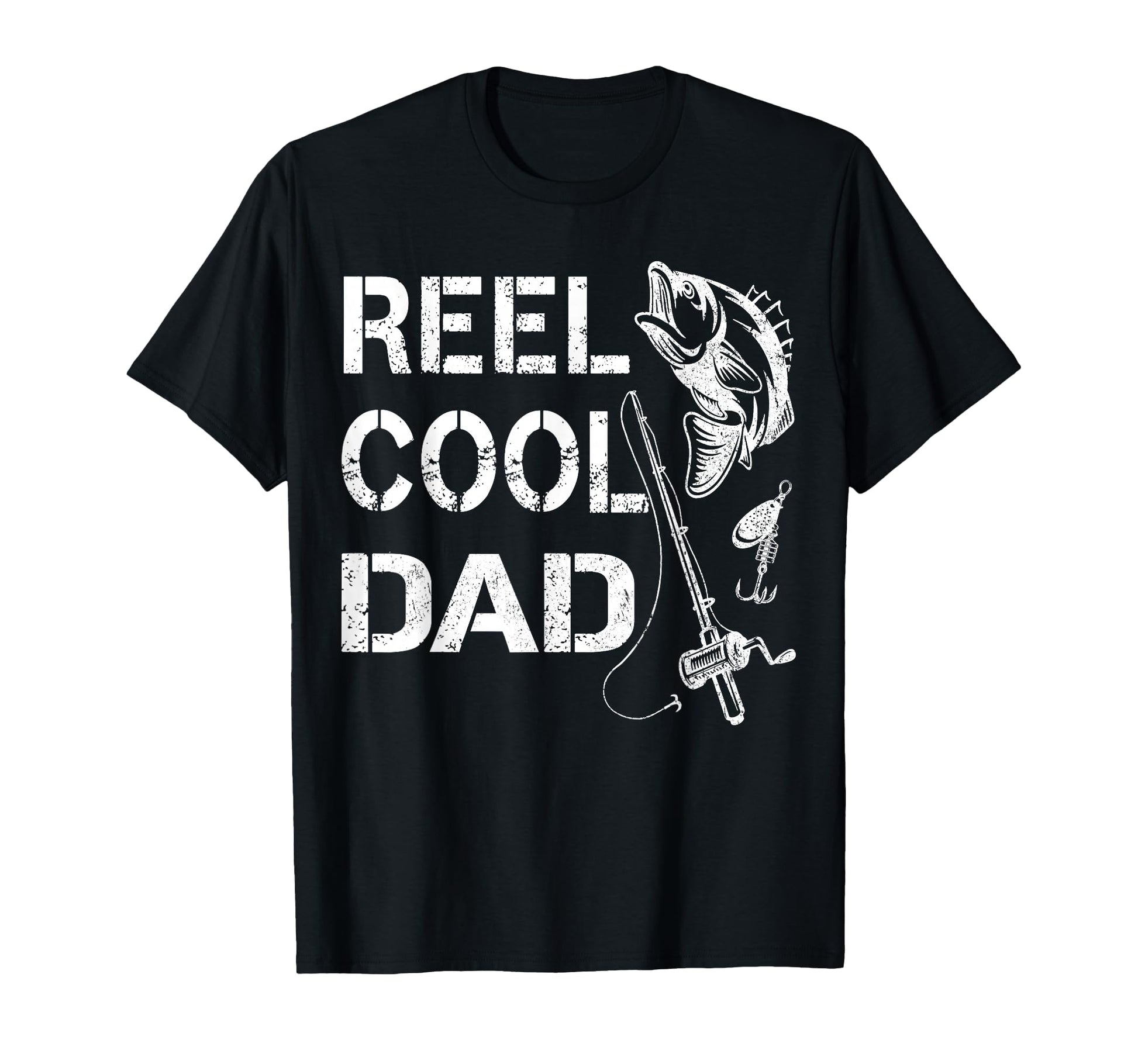 Reel Dad Fishing Daddy T-Shirt - Aesthetic Graphic for Adults - T-Shirt, Sweatshirt, Hoodie