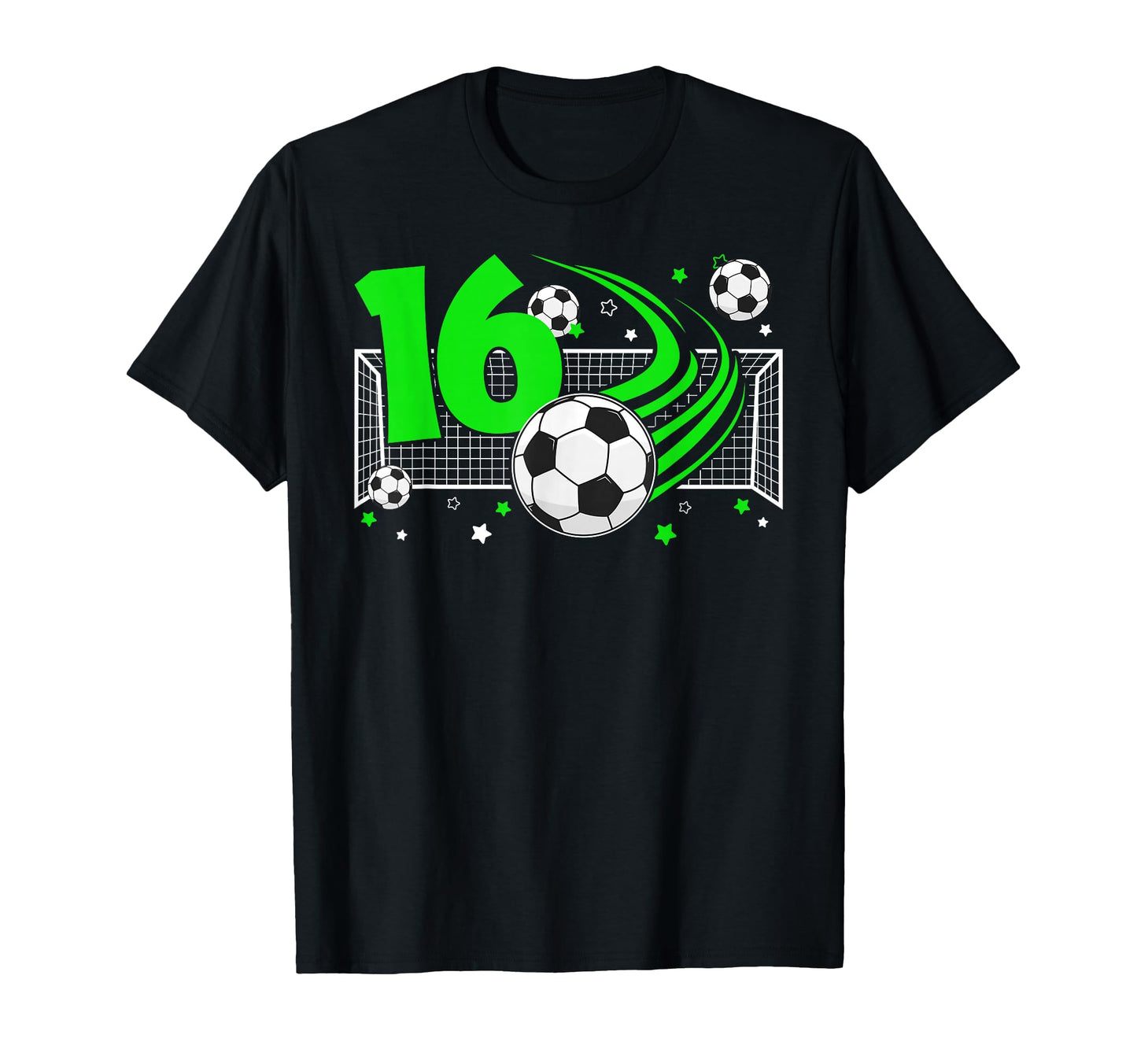 16Th Birthday Soccer 16 Year Old Soccer T-Shirt - Graphic Print Men Women - T-Shirt, Sweatshirt, Hoodie