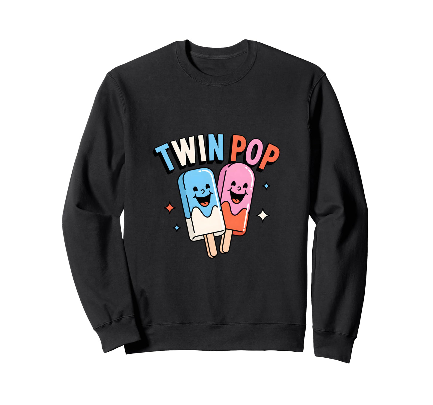 Twin Pop Twin Dad Father Twins Sweatshirt - Streetwear Style Men Women - T-Shirt, Sweatshirt, Hoodie