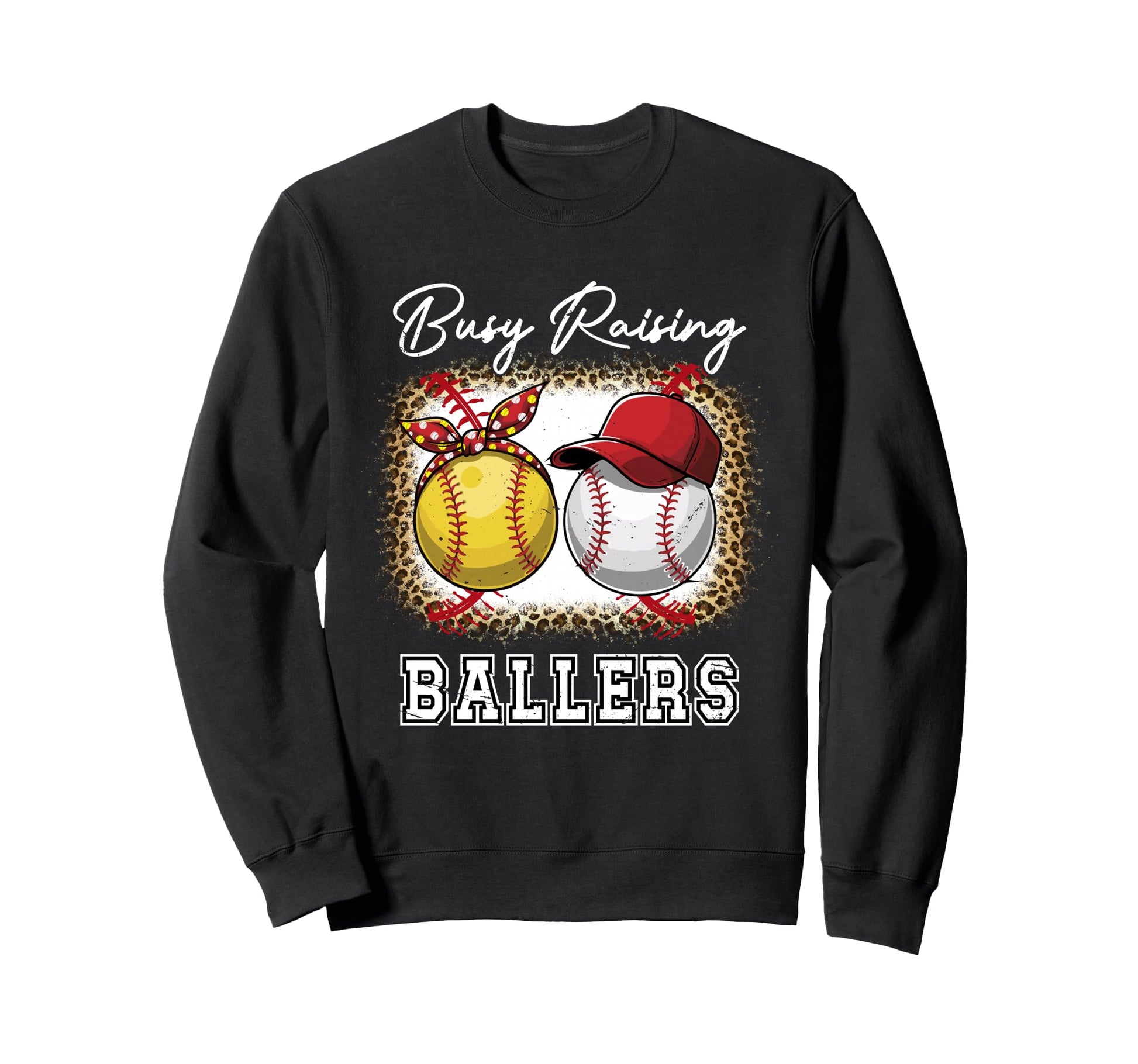 Busy Raising Ballers Baseball Sweatshirt - Minimalist Print Men Women - T-Shirt, Sweatshirt, Hoodie